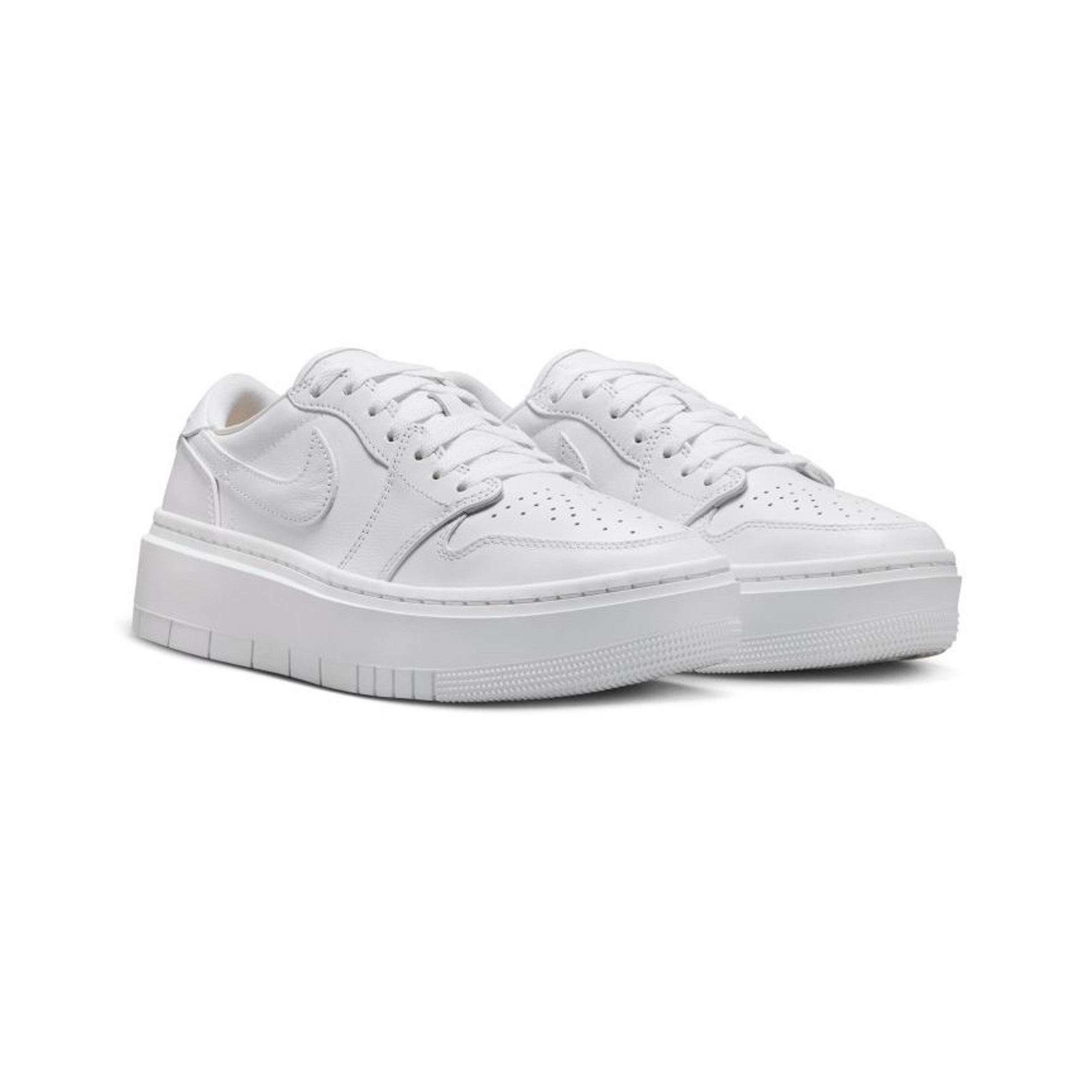 Air Jordan 1 Elevate Low 'Triple White' Women's Sneakers (2022) - White Leather Basketball Shoes for Women - Perfect for Casual Wear, Gym & Street Fashion