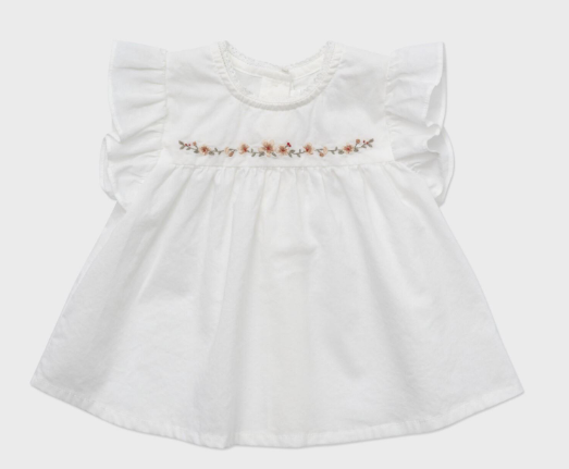 LOUISIELLA Baby Babe Blouse for Girls 6-24 Months | Soft Cotton Top for Infants & Toddlers | Perfect for Playdates, Parties & Photo Shoots