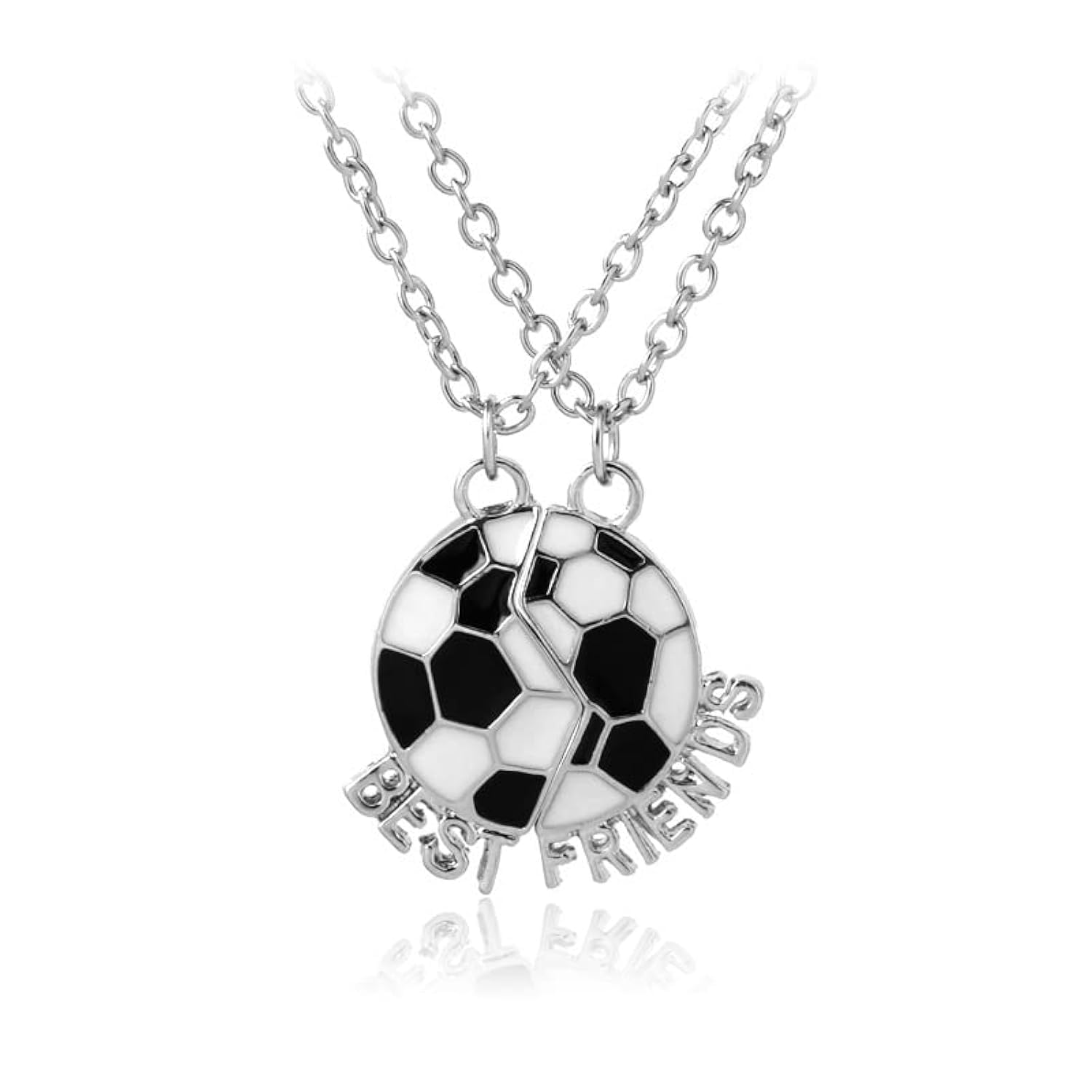 Best Friend Necklace Set for 2 - Matching Heart Pendant Jewelry for Women & Girls | Friendship Gifts for BFF, Christmas, Birthday | Perfect for Bestie Duos, Sister Gifts & Couple Jewelry | Wear Daily, Special Occasions & Photo Shoots