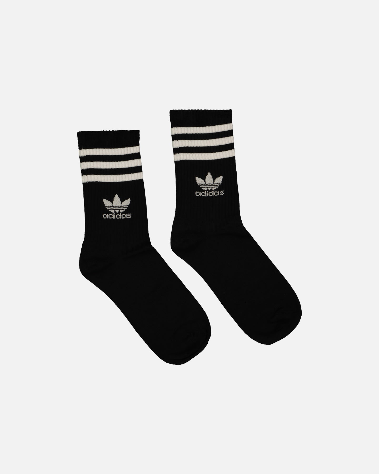 Adidas Solid Crew Socks 3-Pack Black - Comfortable Athletic Socks for Men & Women - Perfect for Running, Gym, Sports & Everyday Wear