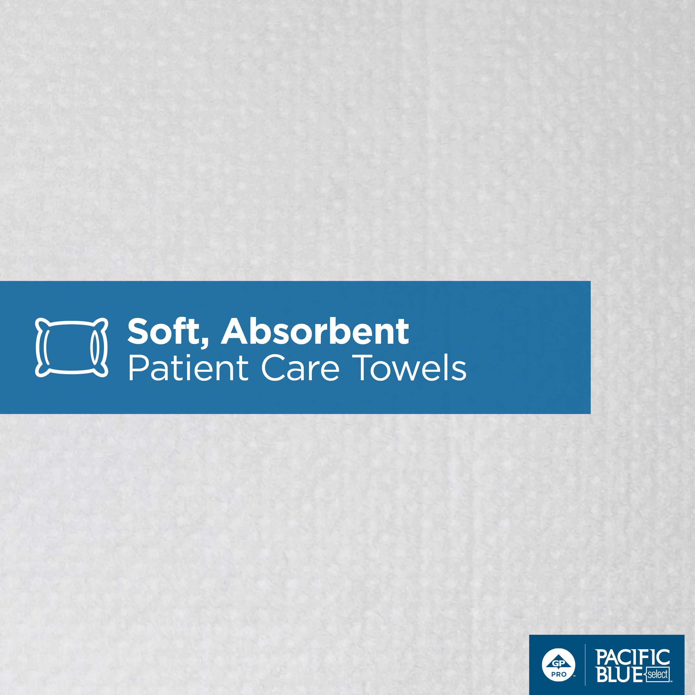 GP PRO A400 Disposable Washcloths - 1/4-Fold, White, 9.5