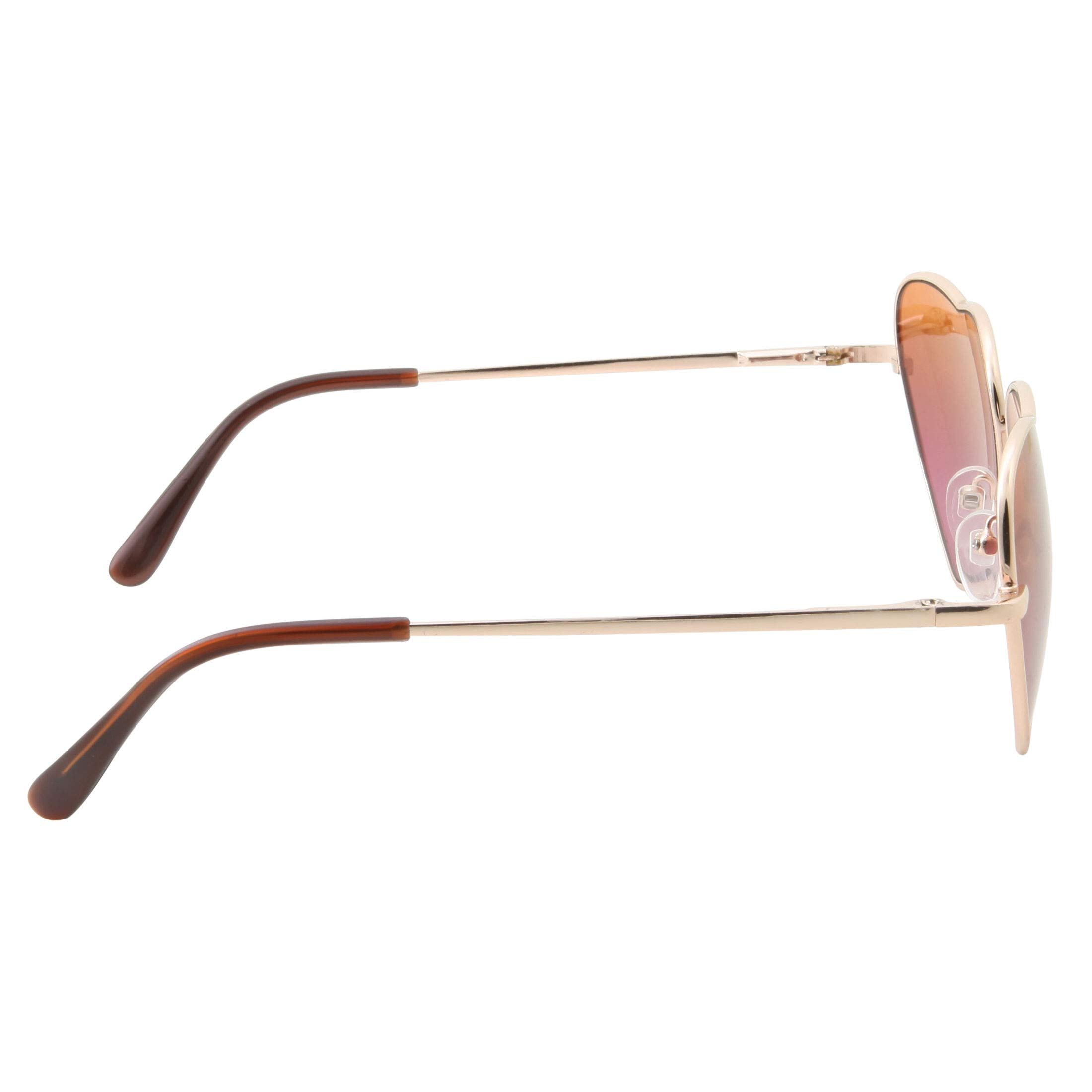 Stylish Heart-Shaped Sunglasses for Women - Thin Metal Frame, 2 Color Options | Perfect for Summer Outfits, Beach Vacations & Casual Wear