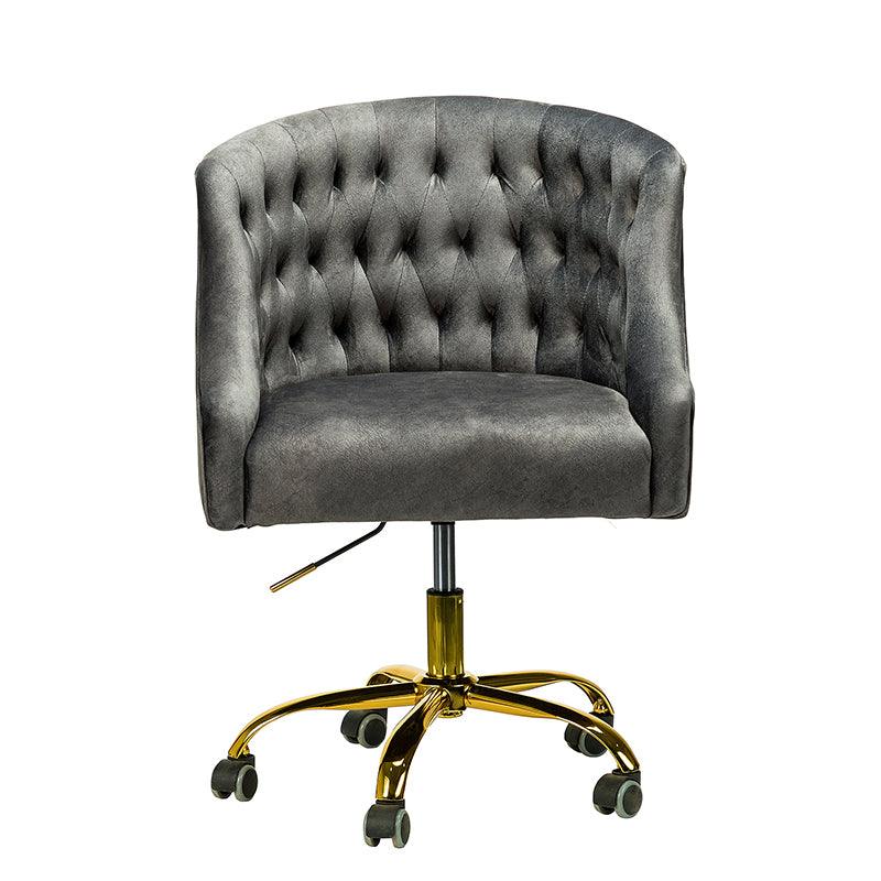 Penelope Velvet Tufted Office Chair - Ergonomic Executive Desk Chair with Lumbar Support - Perfect for Home Office, Gaming & Workspace Comfort