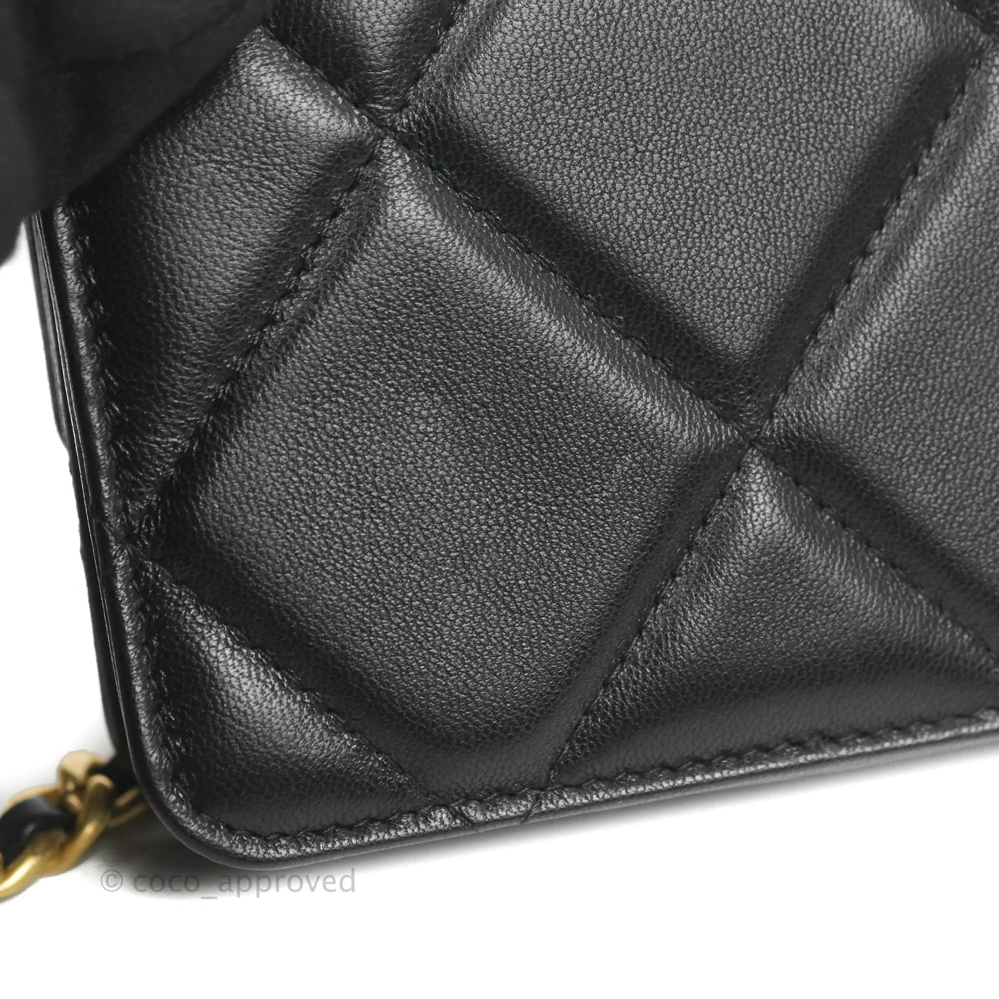 Chanel 19 Card Holder With Chain Black Mixed Hardware - Luxury Wallet for Women - Perfect for Everyday Use, Travel & Special Occasions