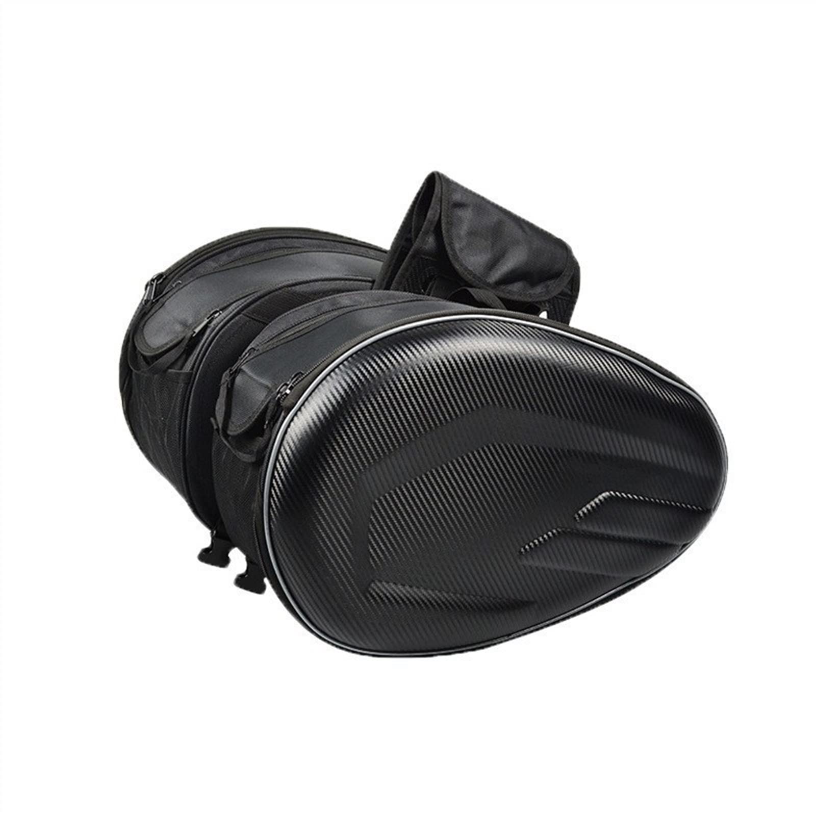 **Motorcycle Side Bag - PU Leather Saddlebags for Harley, Cruiser & Touring Bikes - Universal Left & Right Tool Pouch - Perfect for Road Trips & Daily Commuting**