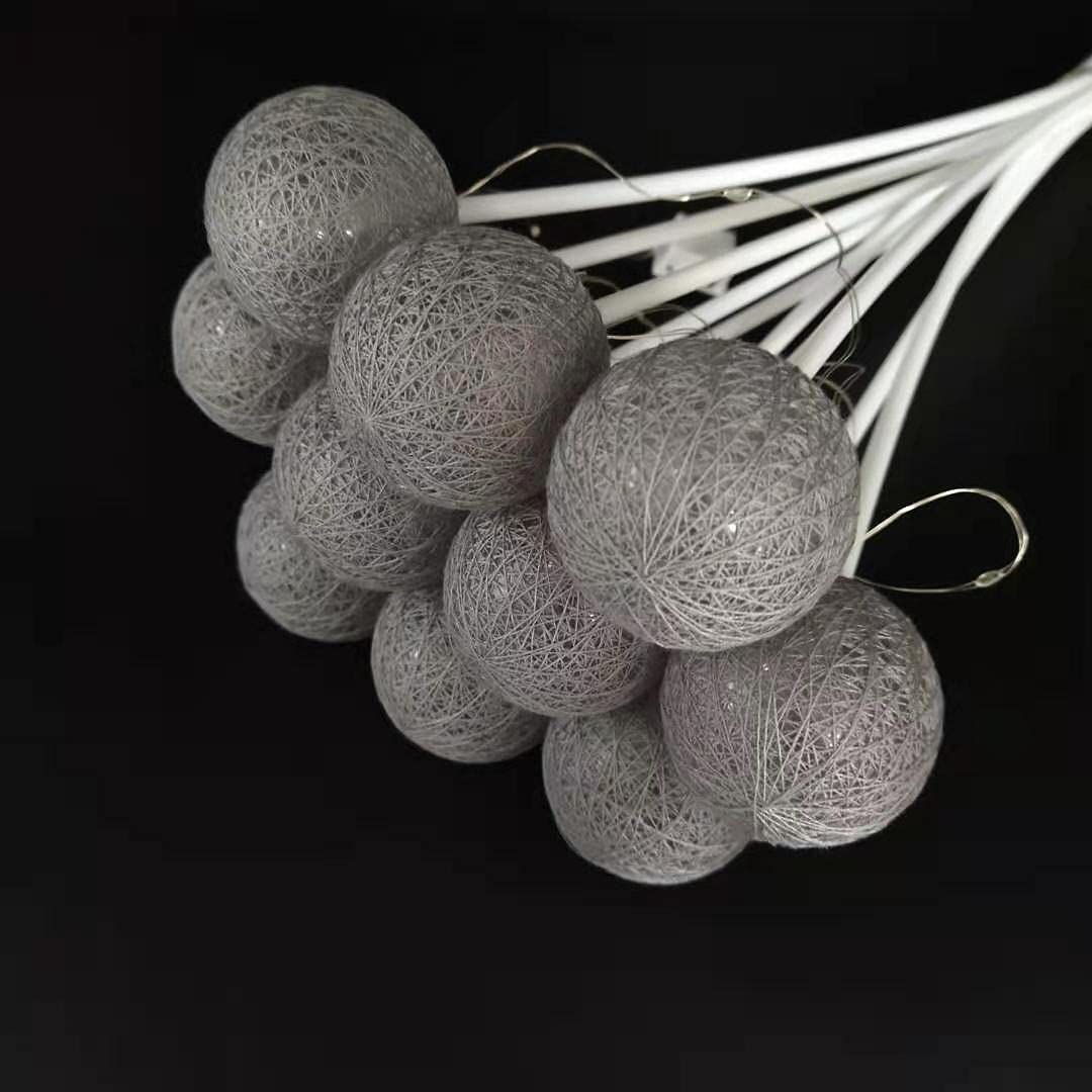 2 Pack Bouquet Cotton Ball Lights - Starry Sky Fairy Lights for Wedding, Party, Home Decor - Romantic Floral Decoration & Gift Packaging Accessories (Perfect for Bedroom, Garden, and Event Centerpieces)