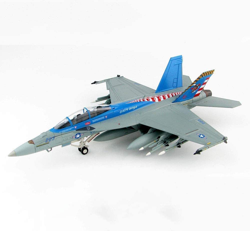 1/72 Scale F/A-18F Super Hornet VX-23 Salty Dogs Die Cast Model - CMO Military Fighter Alloy Aircraft, 9.8