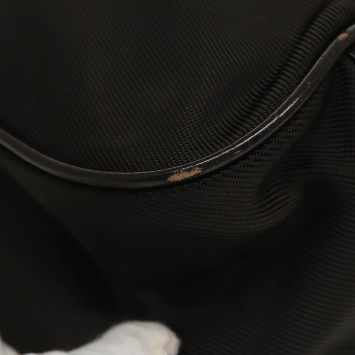 Eco-Friendly Bamboo Shopper Tote Bag - Black Nylon Reusable Grocery Bag for Shopping, Beach & Daily Use