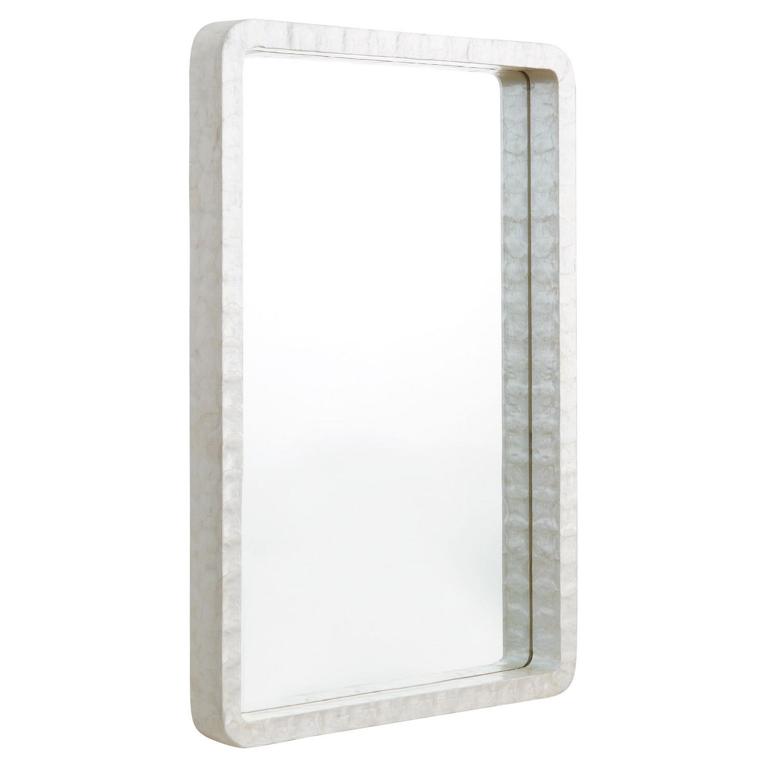 Cyan Design 11572 Triton Mirror - White Wall Mirror for Bathroom, Bedroom & Living Room Decor | Elegant Framed Mirror for Home Interior Design