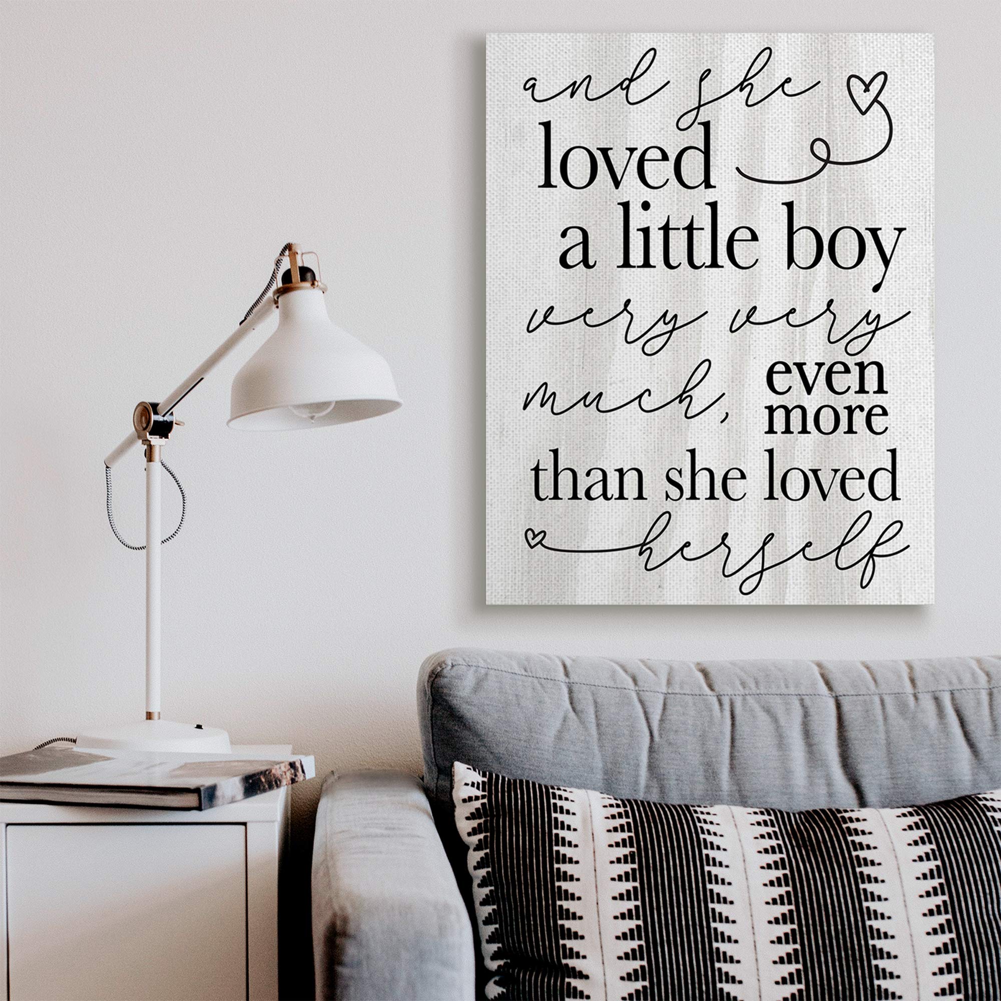 Stupell Industries 'Loved A Little Boy' Canvas Wall Art - 36