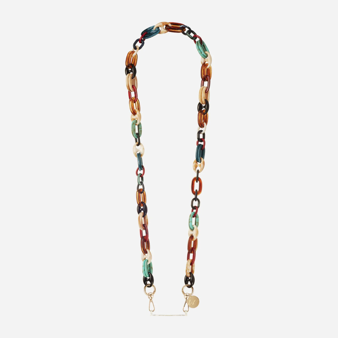 Amber Beaded Long Necklace for Women - Multicolor Boho Chic Jewelry - Perfect for Casual Wear, Layering & Boho Fashion Outfits