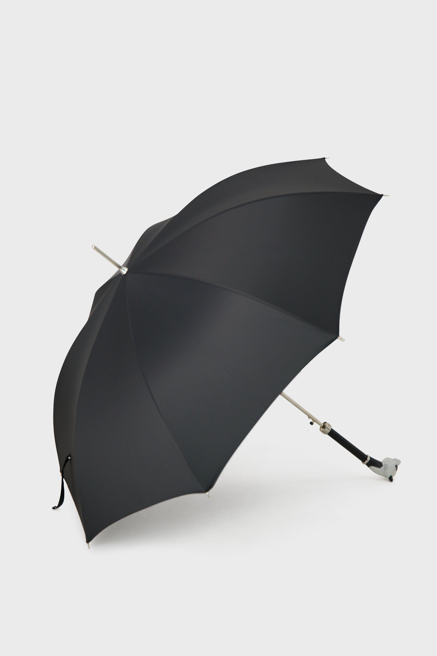 Pasotti Black Panda Umbrella - Stylish Waterproof Windproof Compact Folding Umbrella for Men & Women - Perfect for Rainy Days, Outdoor Events, and Fashion Accessories