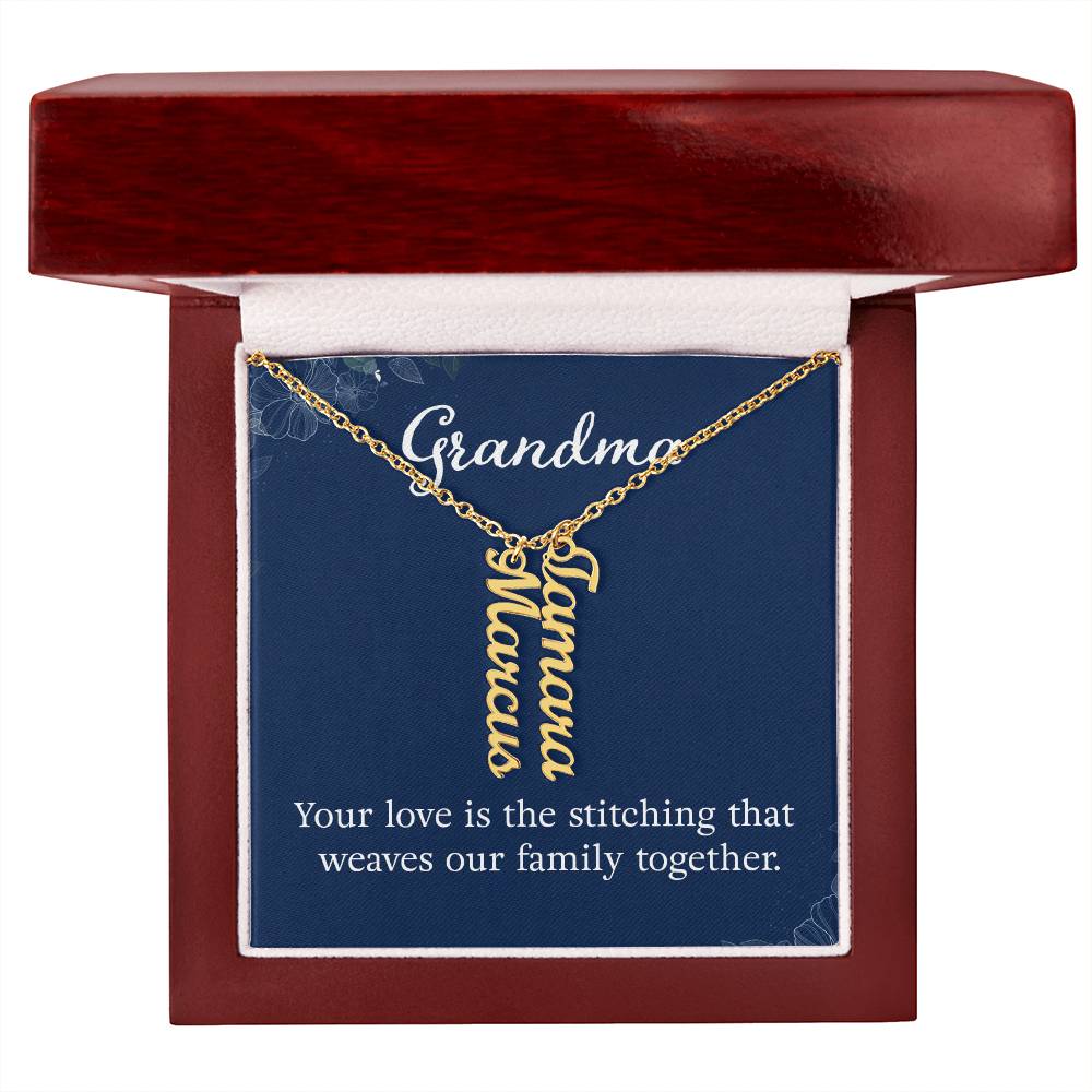 Personalized Grandkids Name Necklace - Custom Engraved Grandma Gift for Birthday, Mother's Day & Anniversary - Perfect for Family Keepsakes & Special Occasions