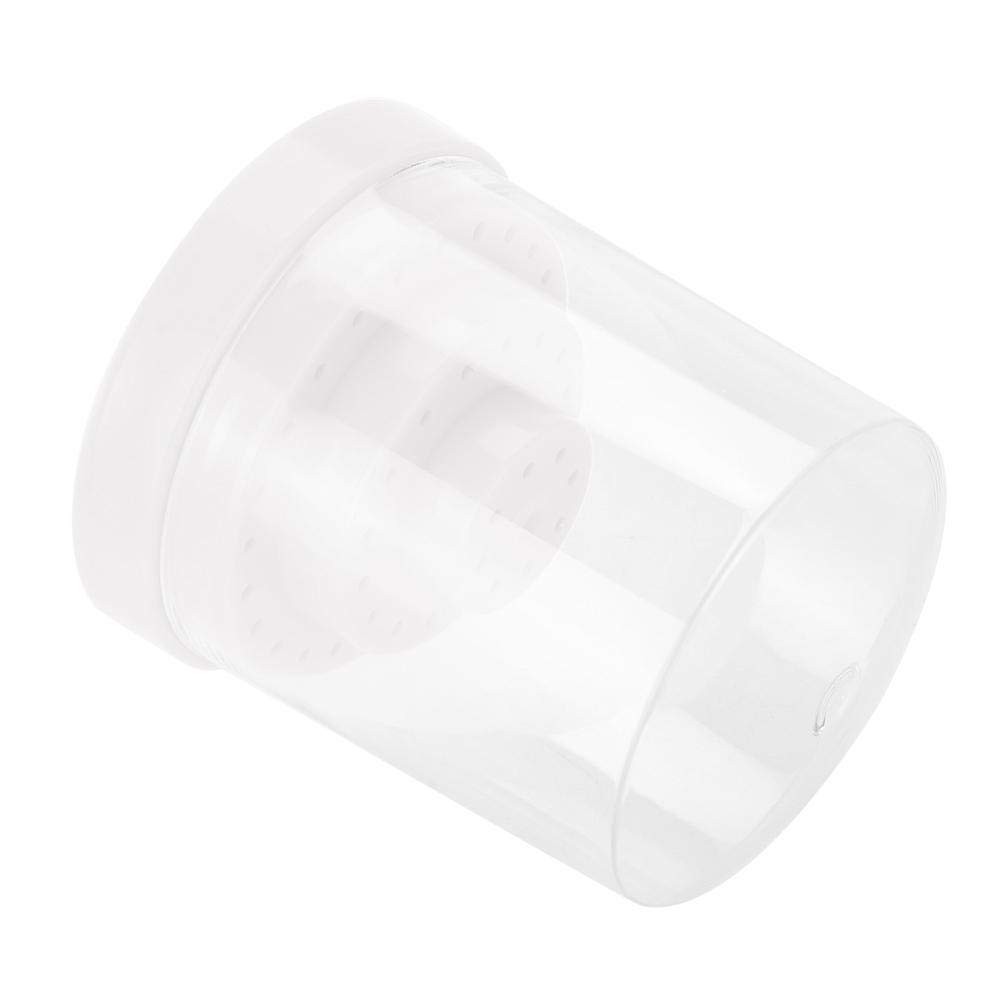 MAVIS LAVEN 48 Hole Nail Drill Bit Holder Stand - Professional Nail Art Organizer Box for Acrylic & Gel Nails - Perfect for Home Manicure & Salon Use (White) - Ideal for Nail Technicians & DIY Enthusiasts