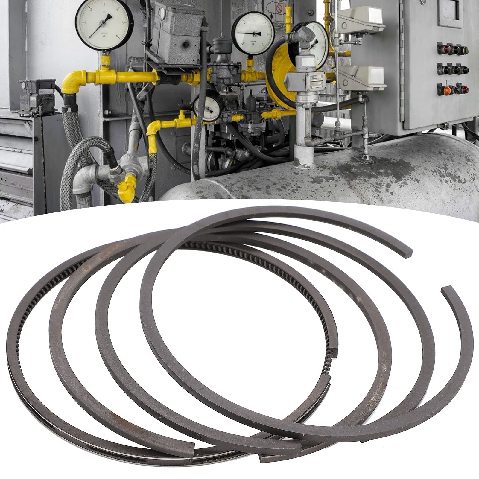 High-Quality Piston Ring - Durable Replacement Air Piston Ring for Air Compressor Accessories | Perfect for Maintenance Workers & Factory Use | Industrial Equipment Repair & Air Tool Maintenance