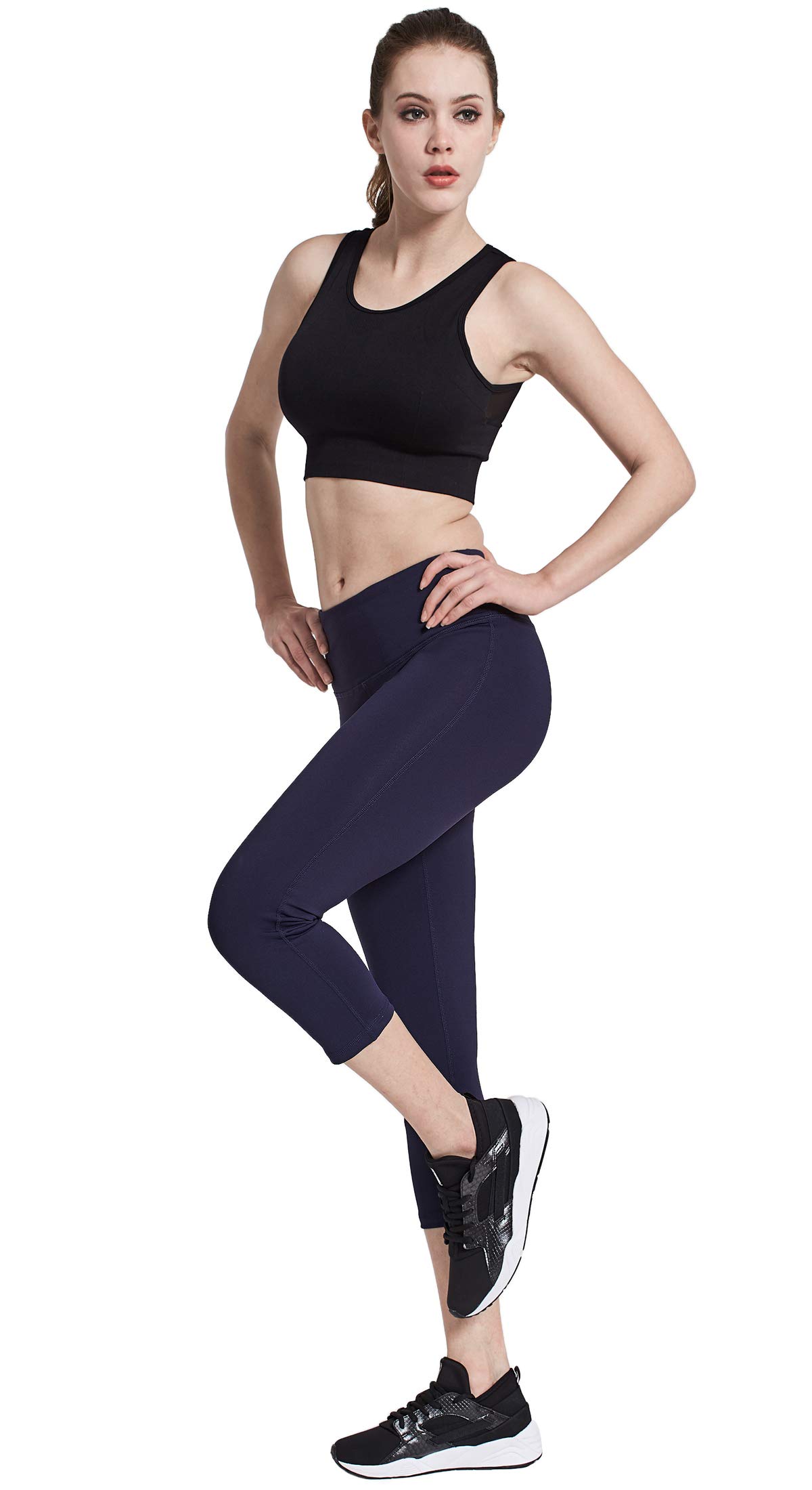 COOLOMG Women's High-Waisted Yoga Leggings with Hidden Pockets - Breathable Workout Tights for Running, Gym & Fitness | Perfect for Yoga, Pilates & Lounge Wear