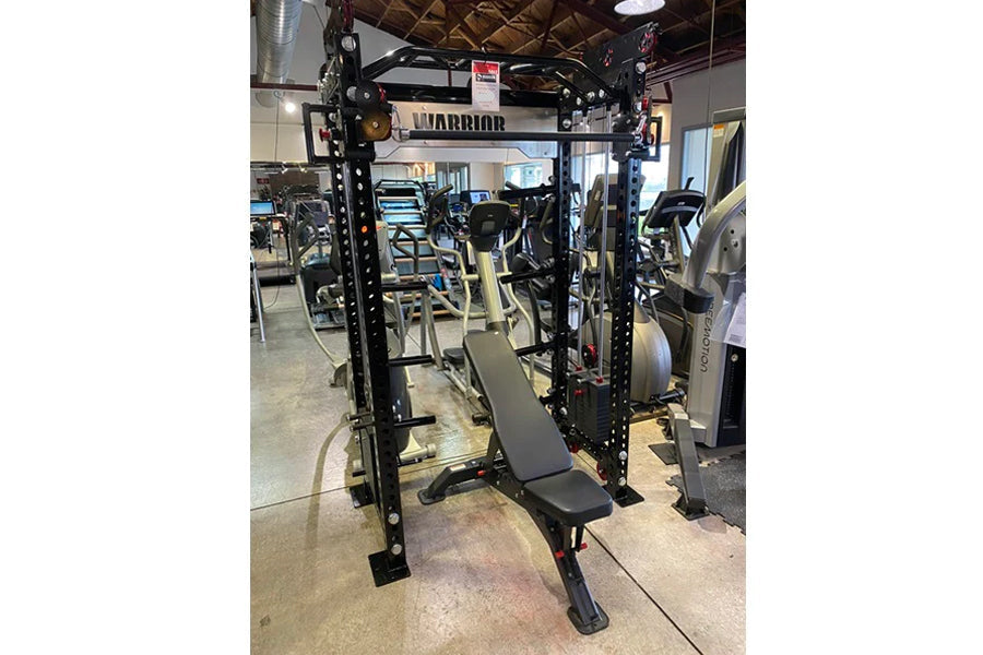 Warrior 2.0 Cable Crossover Pulley System - Power Rack Gym Equipment for Home & Commercial Use - Strength Training Machine for Full Body Workouts - Perfect for Weight Lifting, CrossFit & Functional Fitness