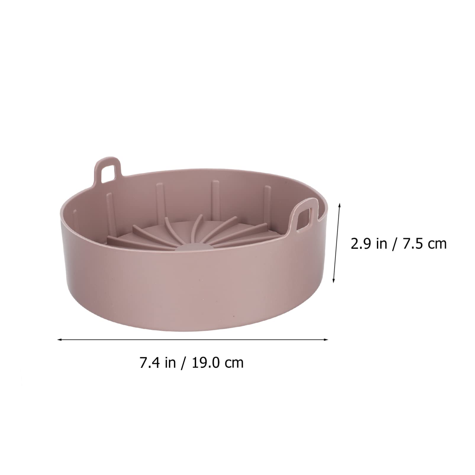 **Angoily 19cm Round Silicone Air Fryer Basket Liner - Non-Stick Replacement for Parchment Paper, Easy Clean Accessory for Air Fryers & Ovens (Perfect for Bread, Fries & Healthy Cooking)**