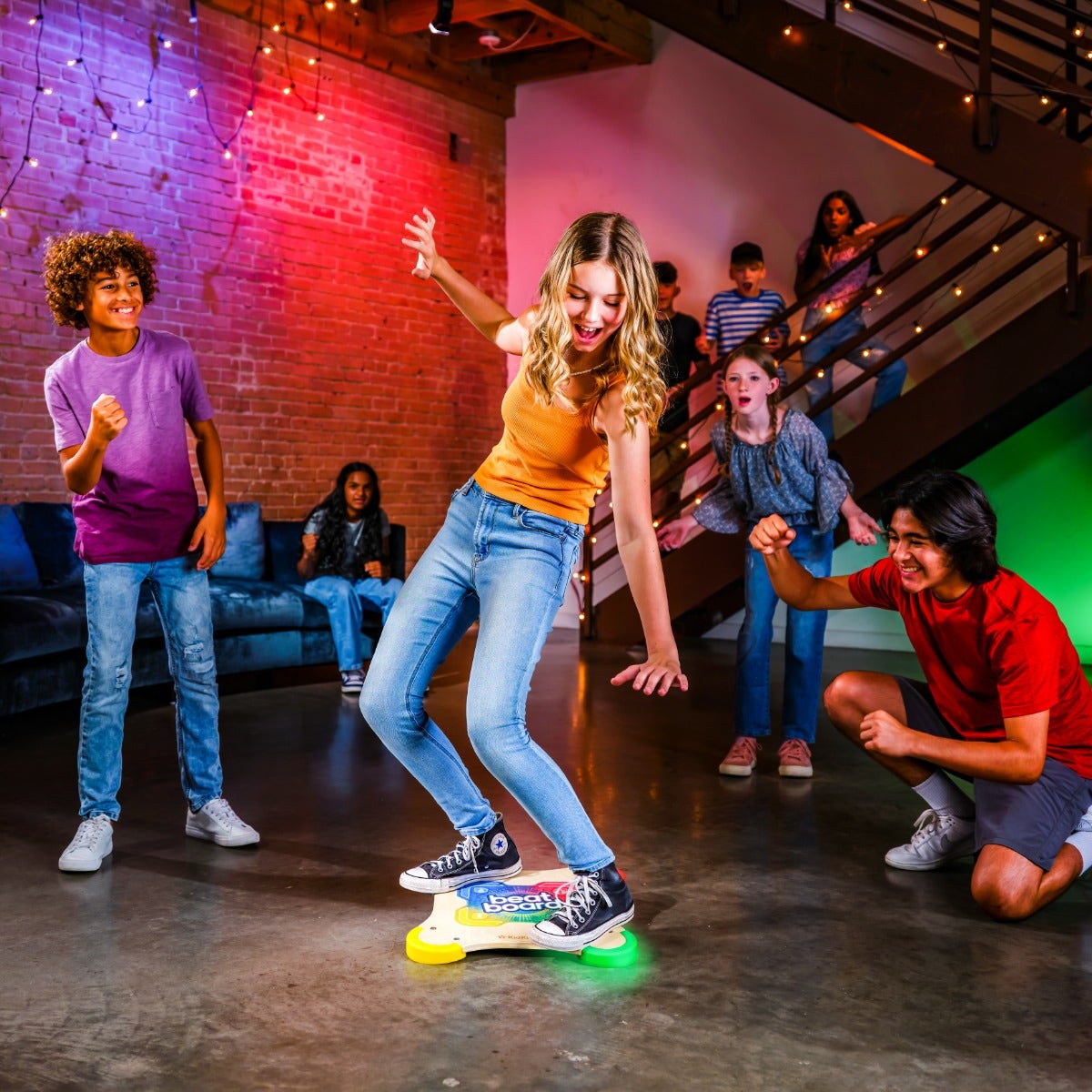Beat Board™ Balance Game - Fun Wooden Balance Board for Kids & Adults - Perfect for Indoor Play, Yoga, Fitness & Therapy Exercises