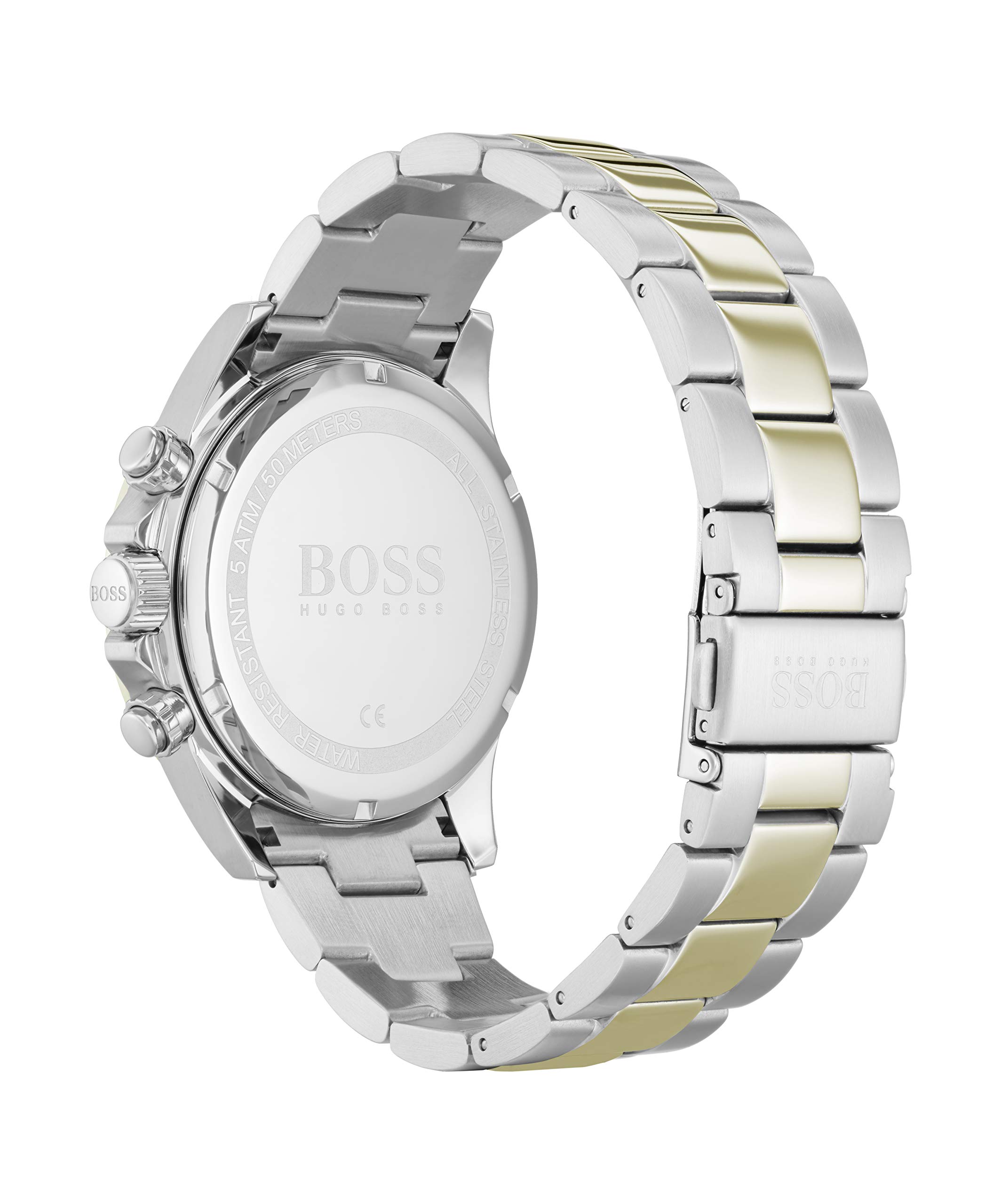 BOSS Men's Two-Tone Stainless Steel Quartz Watch - Model 1513767 | Elegant Dress Watch for Business & Formal Occasions