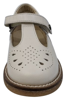 Naturino Heather Vitello Girls Flat Shoes in Latte - Comfortable & Stylish School Shoes for Everyday Wear
