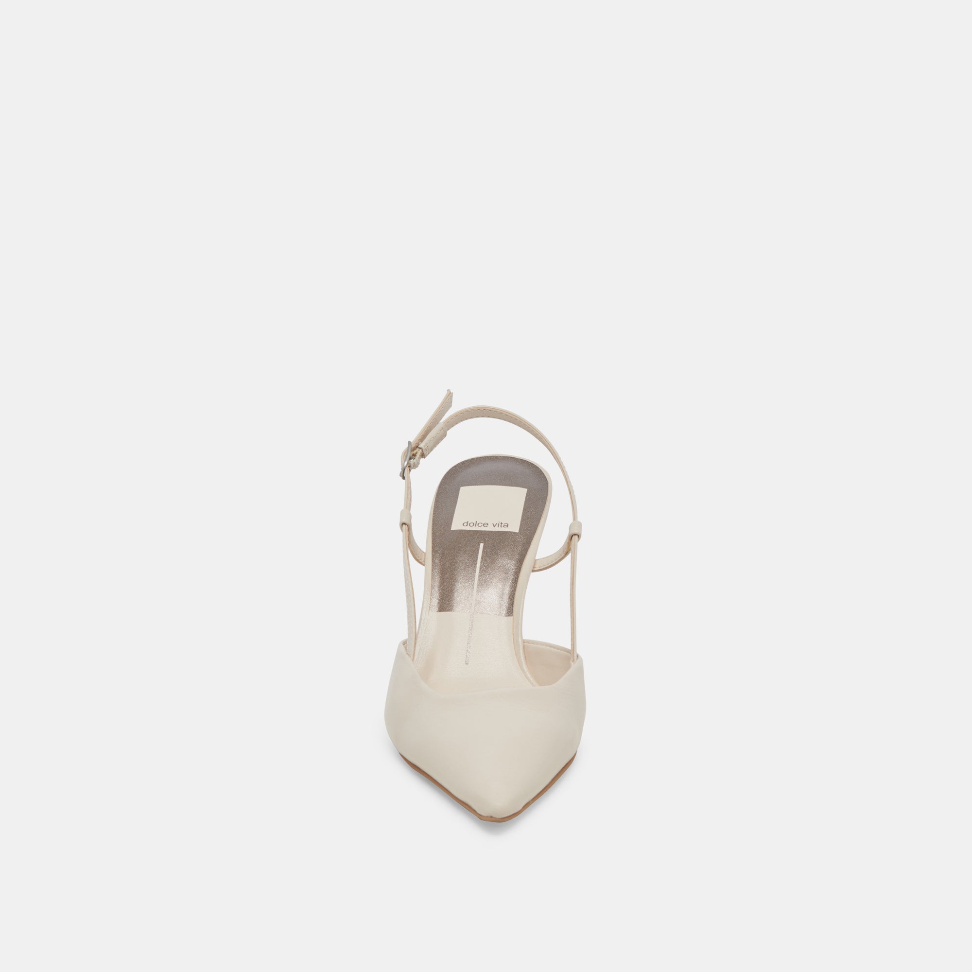 Ivory Crinkle Patent Kim Heels - Elegant Women's High Heel Shoes for Parties, Weddings & Special Occasions
