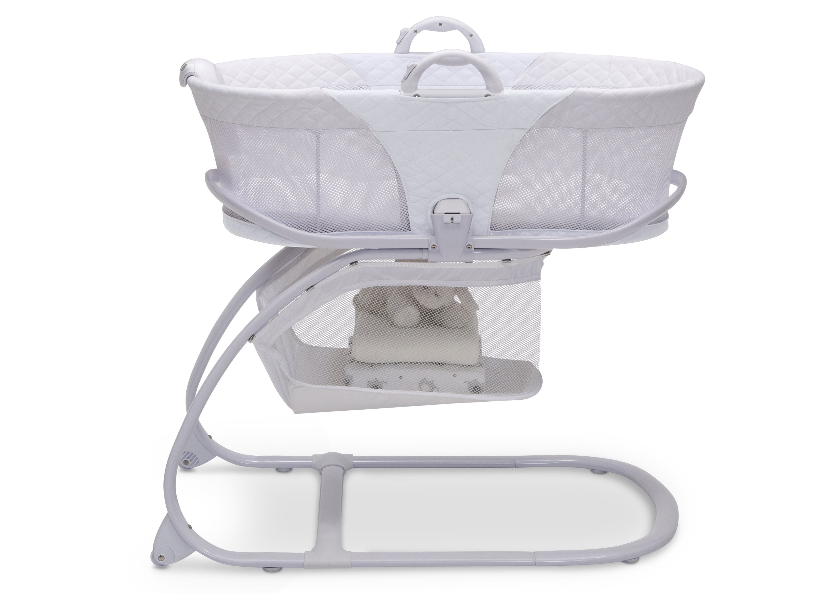 2 in 1 Moses Basket & Bedside Bassinet Sleeper for Newborns - Portable Baby Crib for Co-Sleeping, Nursery, and Travel