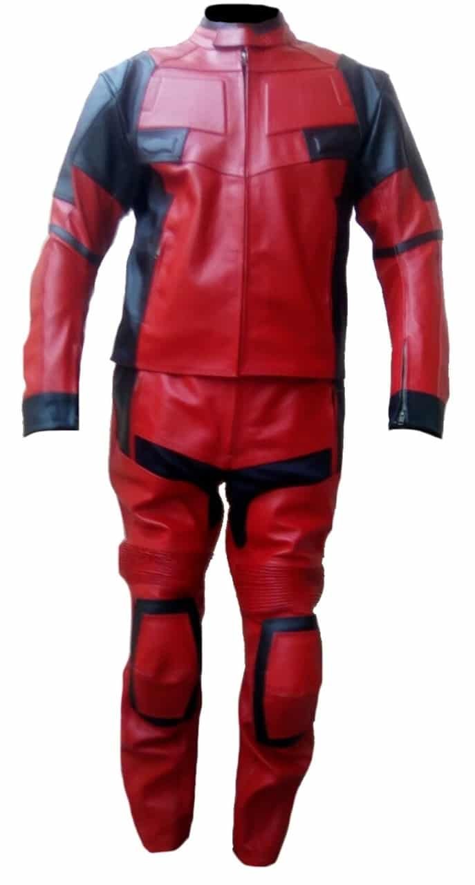 Bestzo Men's Motorcycle Racing Suit - Premium Real Leather Jacket & Pants Set for Street & Track Riding - Durable Protective Gear for Bikers & Riders