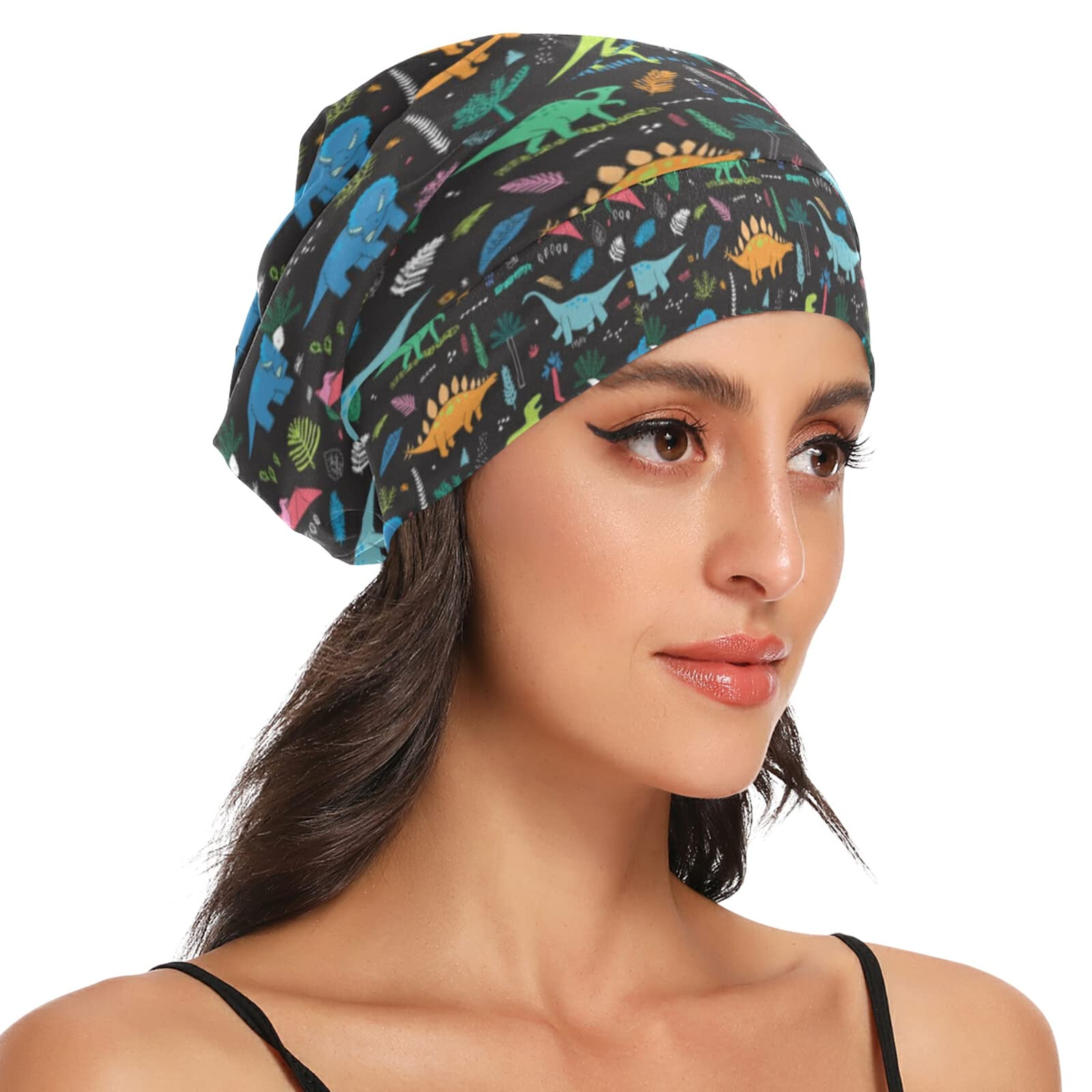 Soft Slouchy Beanie Sleep Cap - Lightweight & Cozy Night Cap for Women & Men - Perfect for Cold Weather, Travel & Home Use