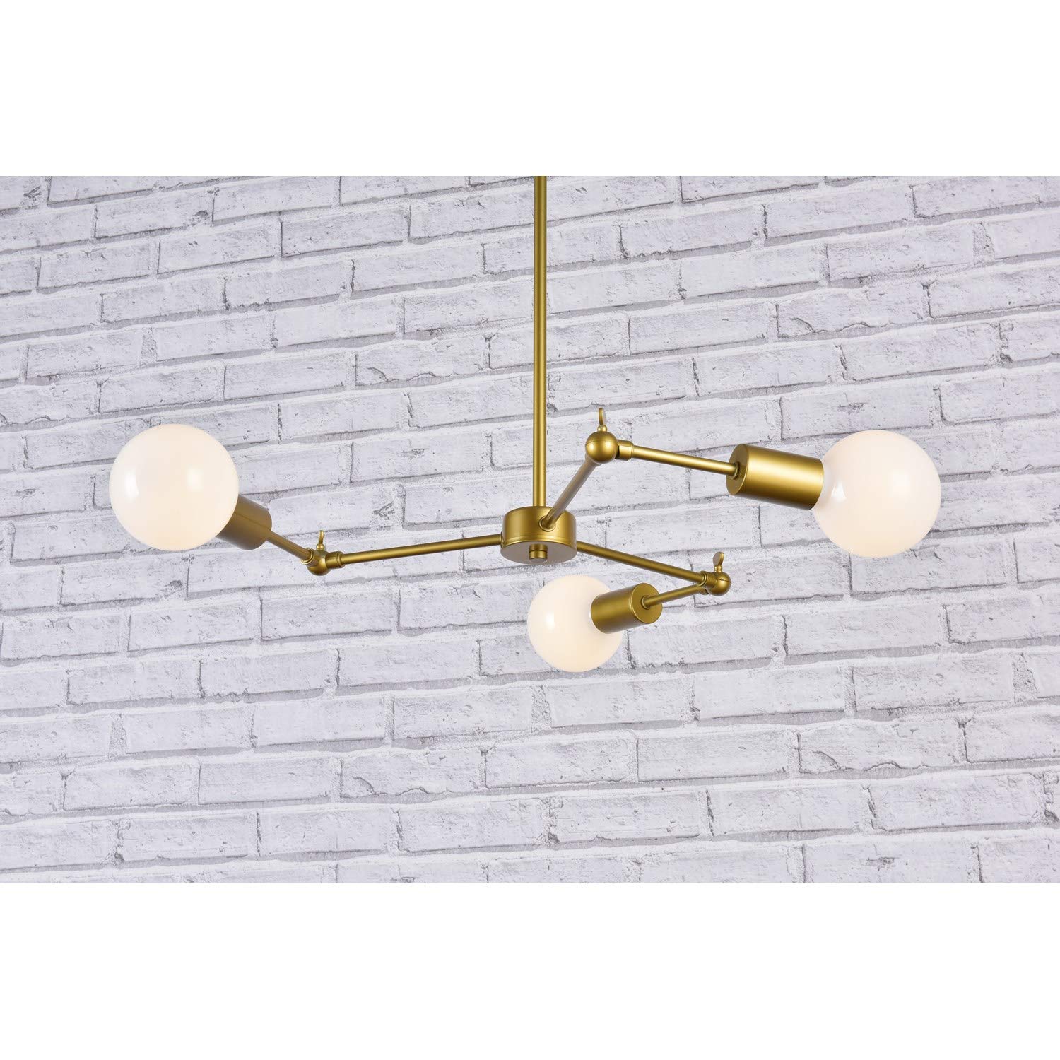 Furlong 3-Light Brass Pendant Light Fixture - Vintage Industrial Ceiling Lighting for Dining Room, Kitchen Island & Bedroom