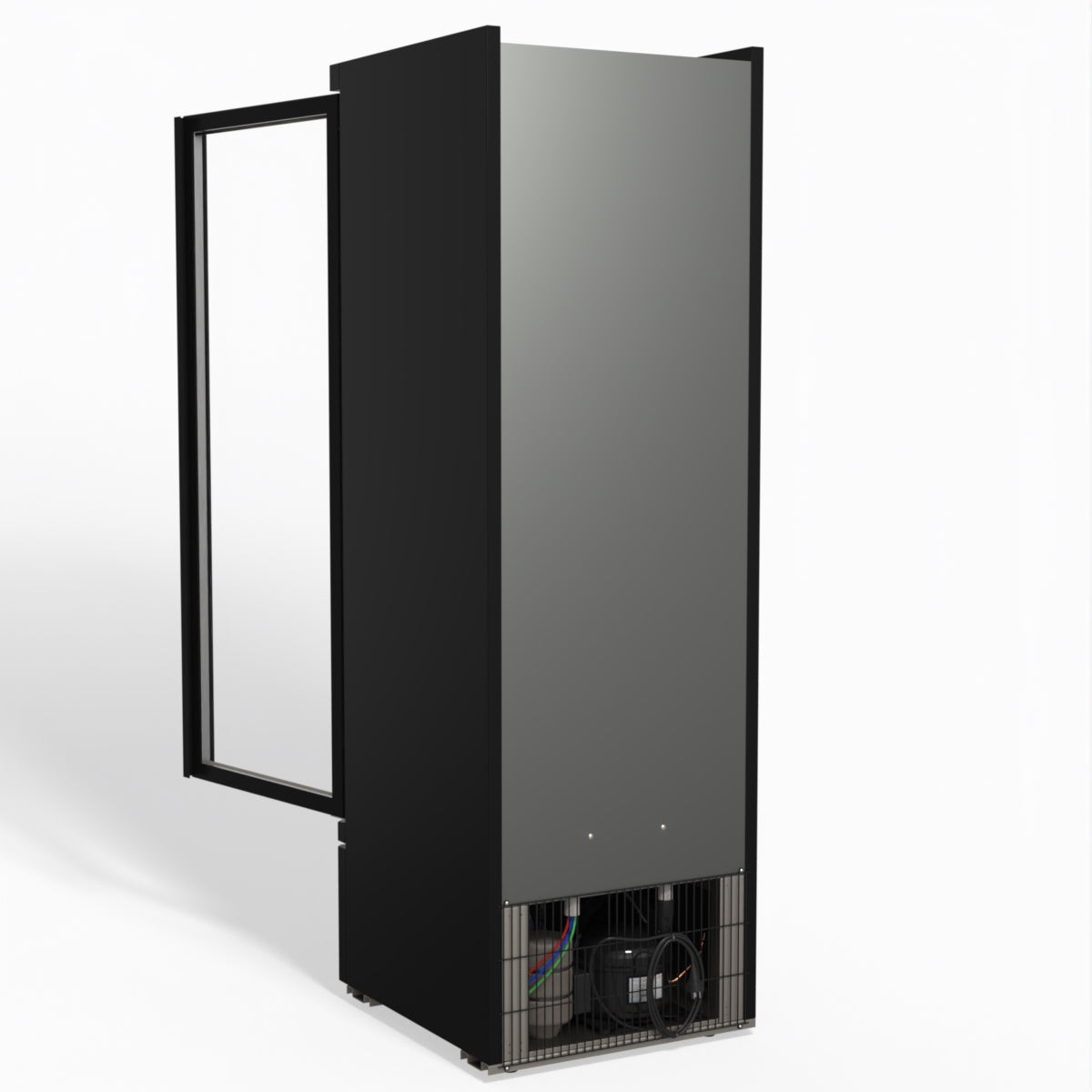 450L Single Glass Door Upright Display Refrigerator for Commercial Use - Perfect for Supermarkets, Convenience Stores, and Restaurants