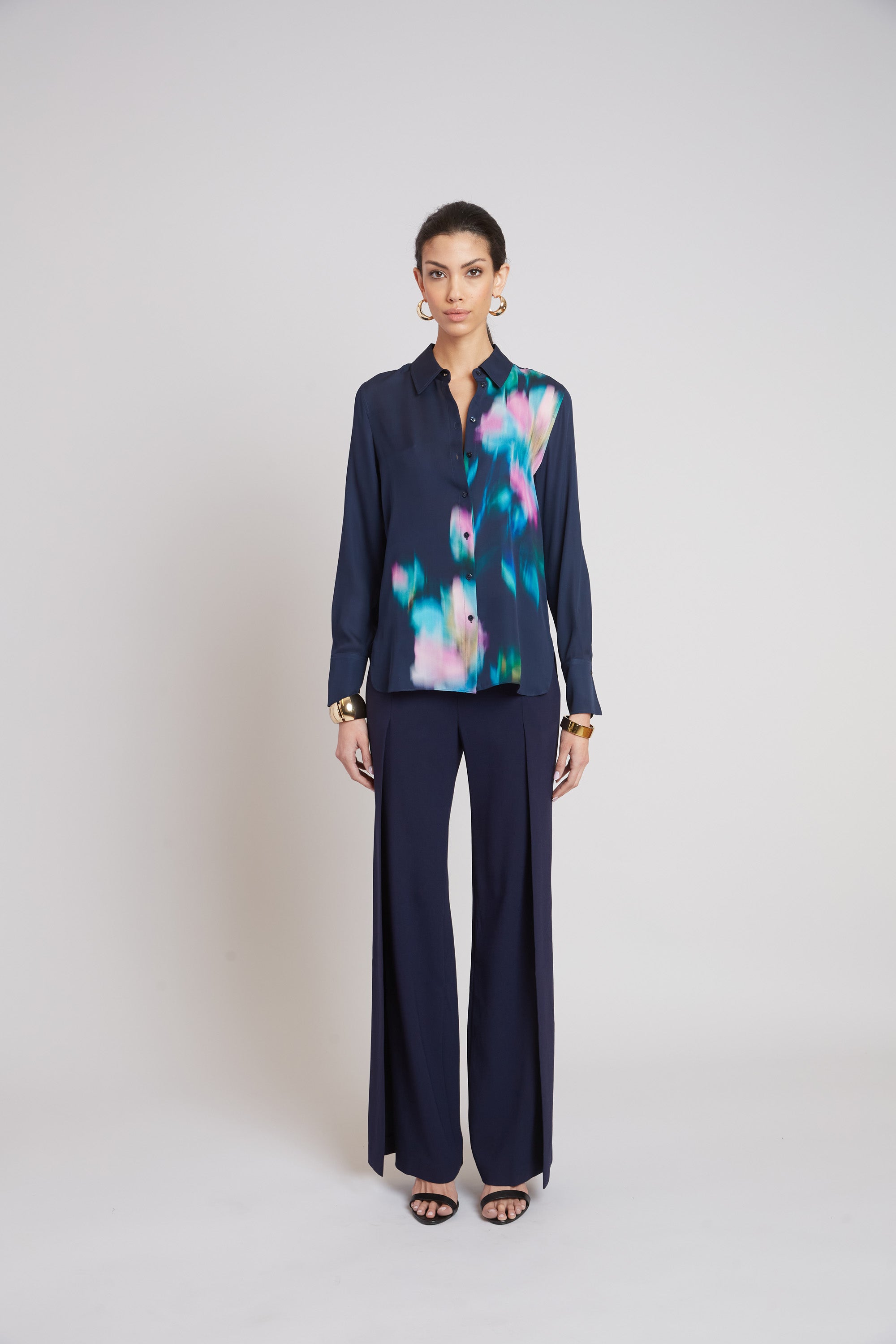 Milano Silk Shirt for Women - Premium Luxury Blouse for Office & Evening Wear | Elegant Business & Party Attire