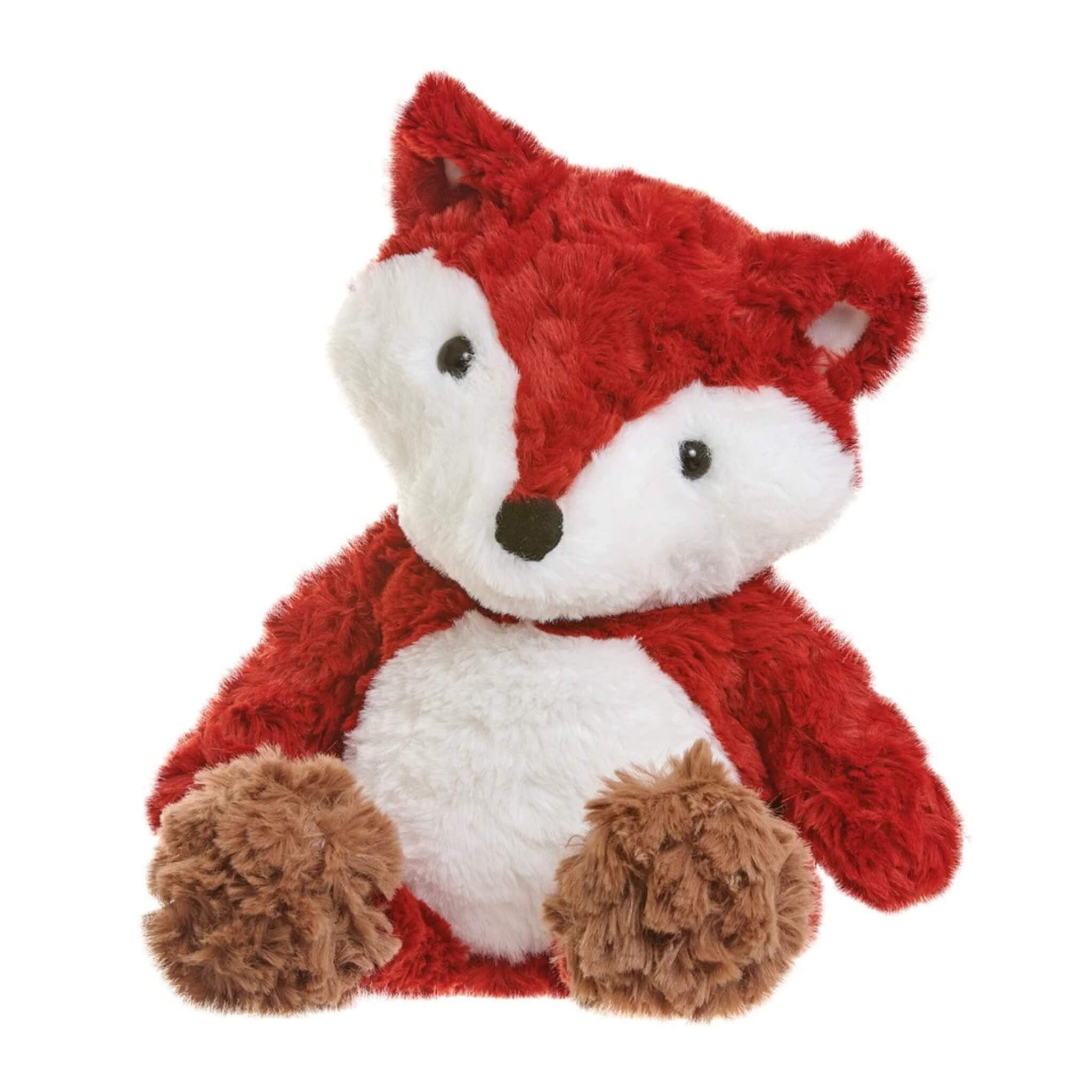 Red Fox Snuggable Plush Animal Toy with Microwavable Heat Pack - Warm & Cozy Stuffed Fox for Kids & Adults, Perfect for Winter Nights, Anxiety Relief & Cuddling