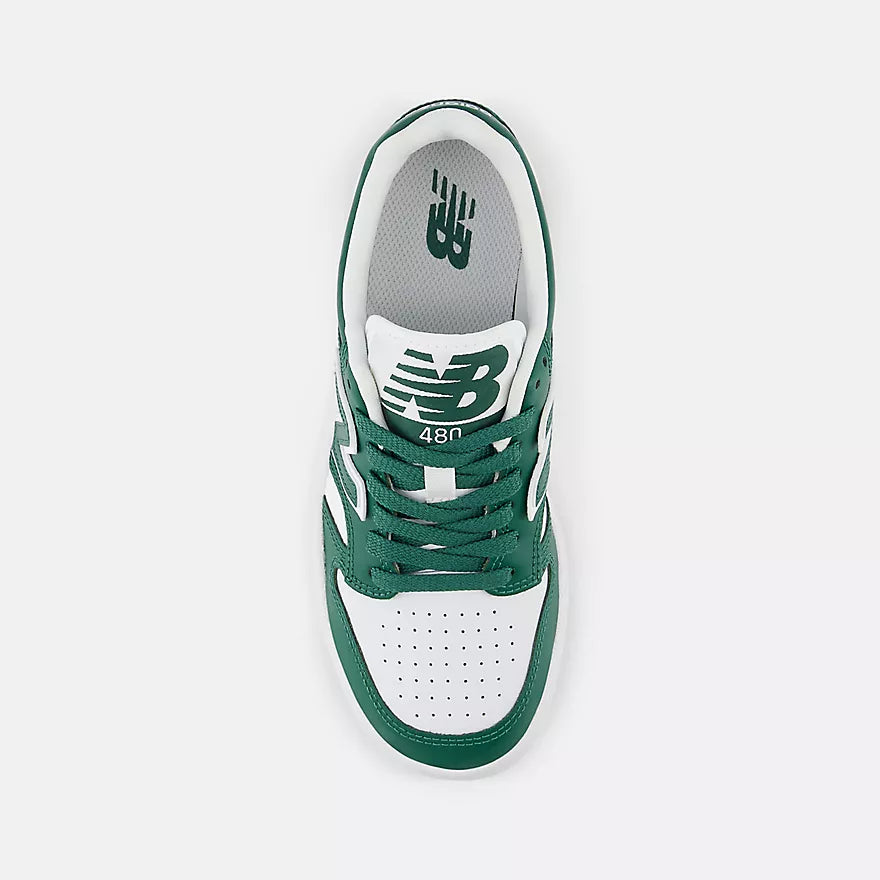 New Balance 480 Youth Sneakers in Team Forest Green - Lightweight & Durable for School, Sports & Everyday Wear