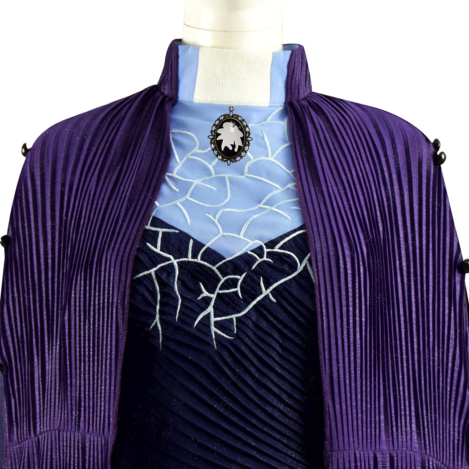 Agatha Harkness Cosplay Costume for Women - Scarlet Witch Cape & Dress Outfit Set | Halloween, Comic Con, Cosplay Party Costume