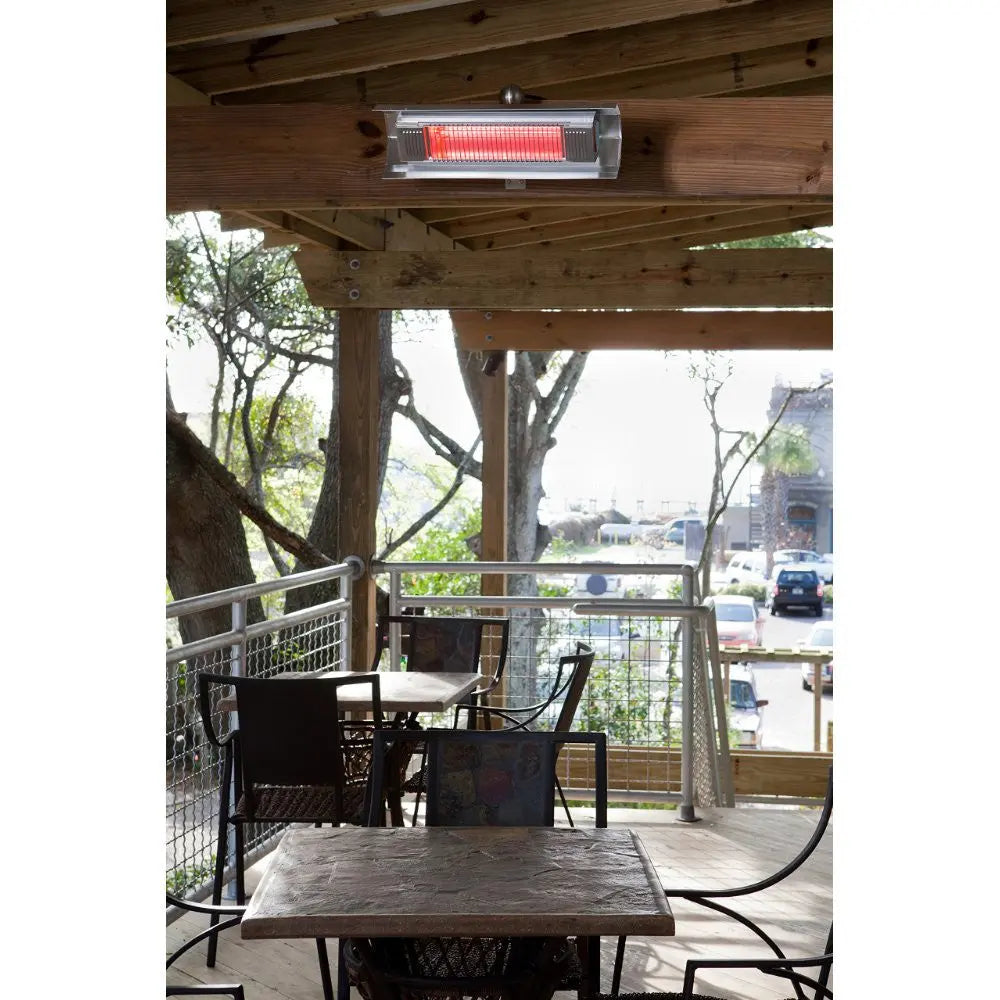 Stainless Steel Wall Mounted Infrared Patio Heater - Outdoor Heating for Patio, Deck, Garden & Restaurant - Perfect for Cold Weather & Entertaining