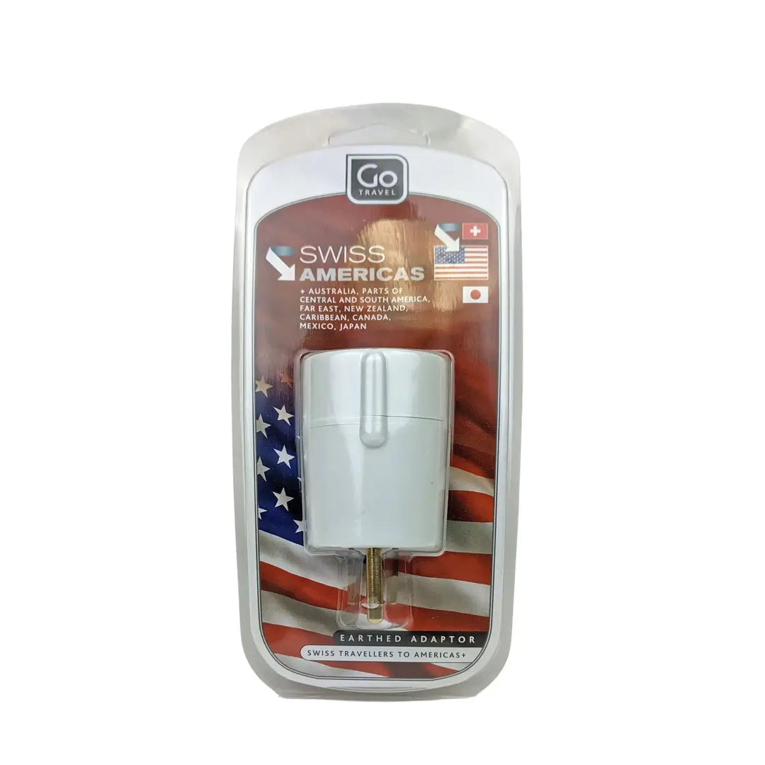 Universal Travel Adapter Plug - US to Switzerland & Europe Power Converter with Dual USB Ports - Perfect for Business Trips, Vacations & International Travel