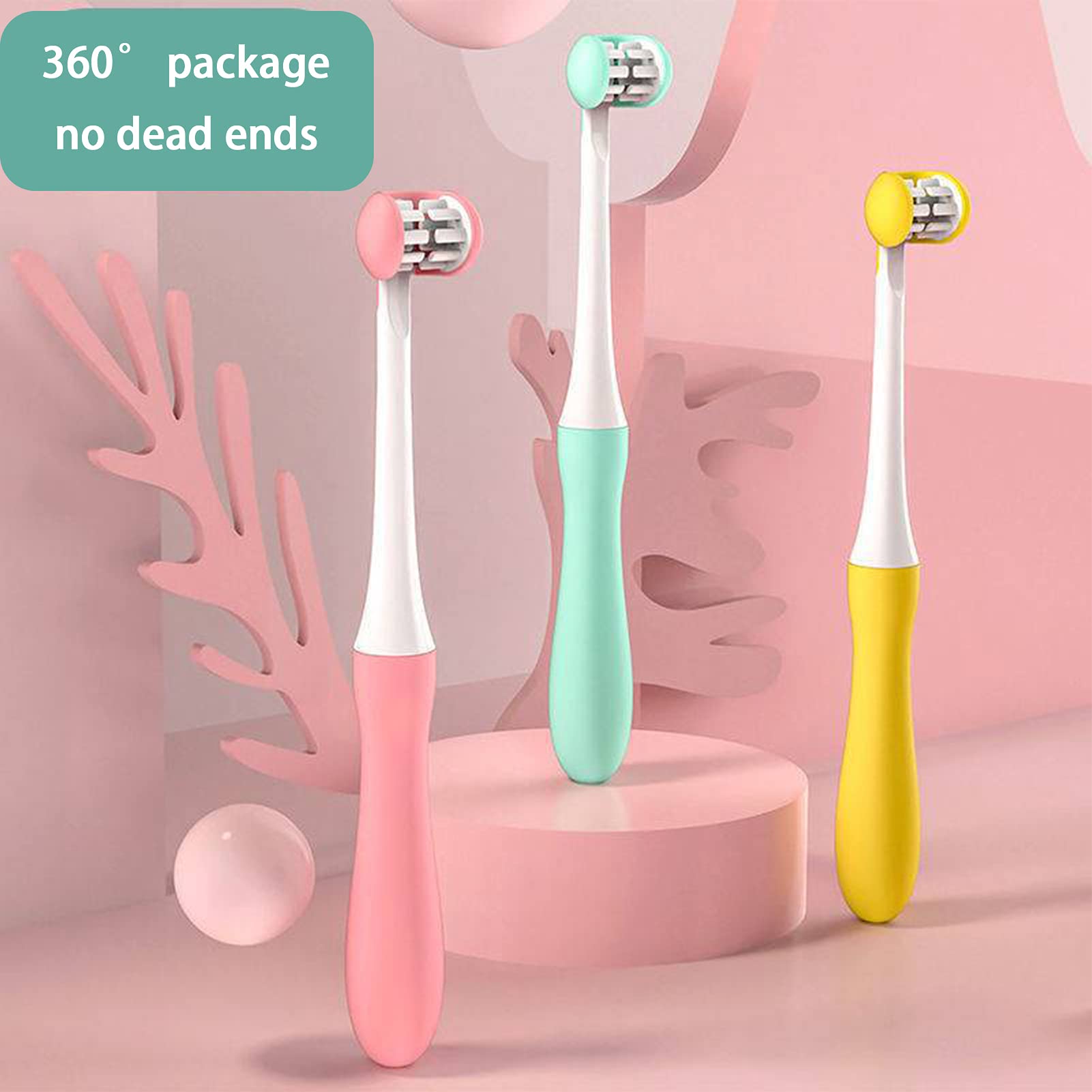 Orbital U-Shaped Kids Toothbrush for 5-12 Years Old - 360° Full Teeth Cleaning, Whitening & Strengthening - Soft Bristles for Gentle Oral Care - Perfect for Morning & Night Routine, Travel, and School Use