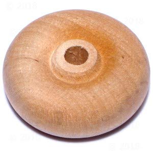 1-1/2 Inch Wooden Wheels (10 Pack) - Perfect for DIY Crafts, Model Cars, and Woodworking Projects