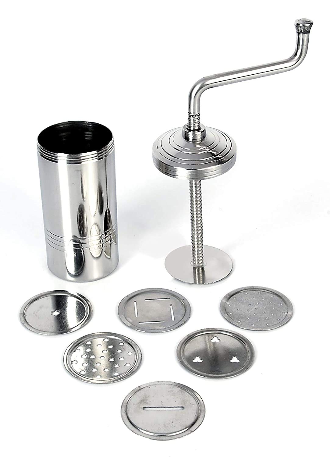 Premium Stainless Steel Idiyappam Maker | Murukku, Farsan Sev & Pasta Press Machine | Perfect for Indian Snacks, South Asian Cuisine & Italian Cooking