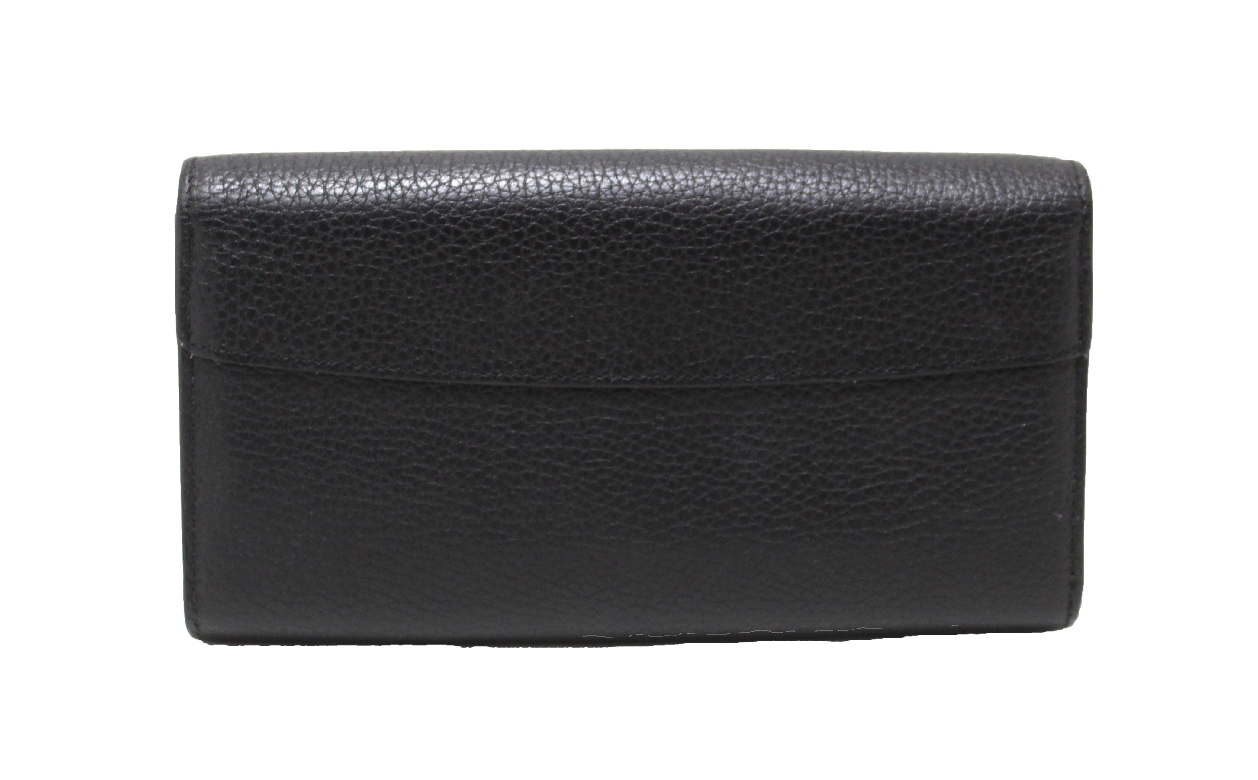 Authentic Louis Vuitton Capucines Wallet - Black Taurillon Leather with Monogram Flower Design | Luxury Women's Wallet for Everyday Use & Special Occasions