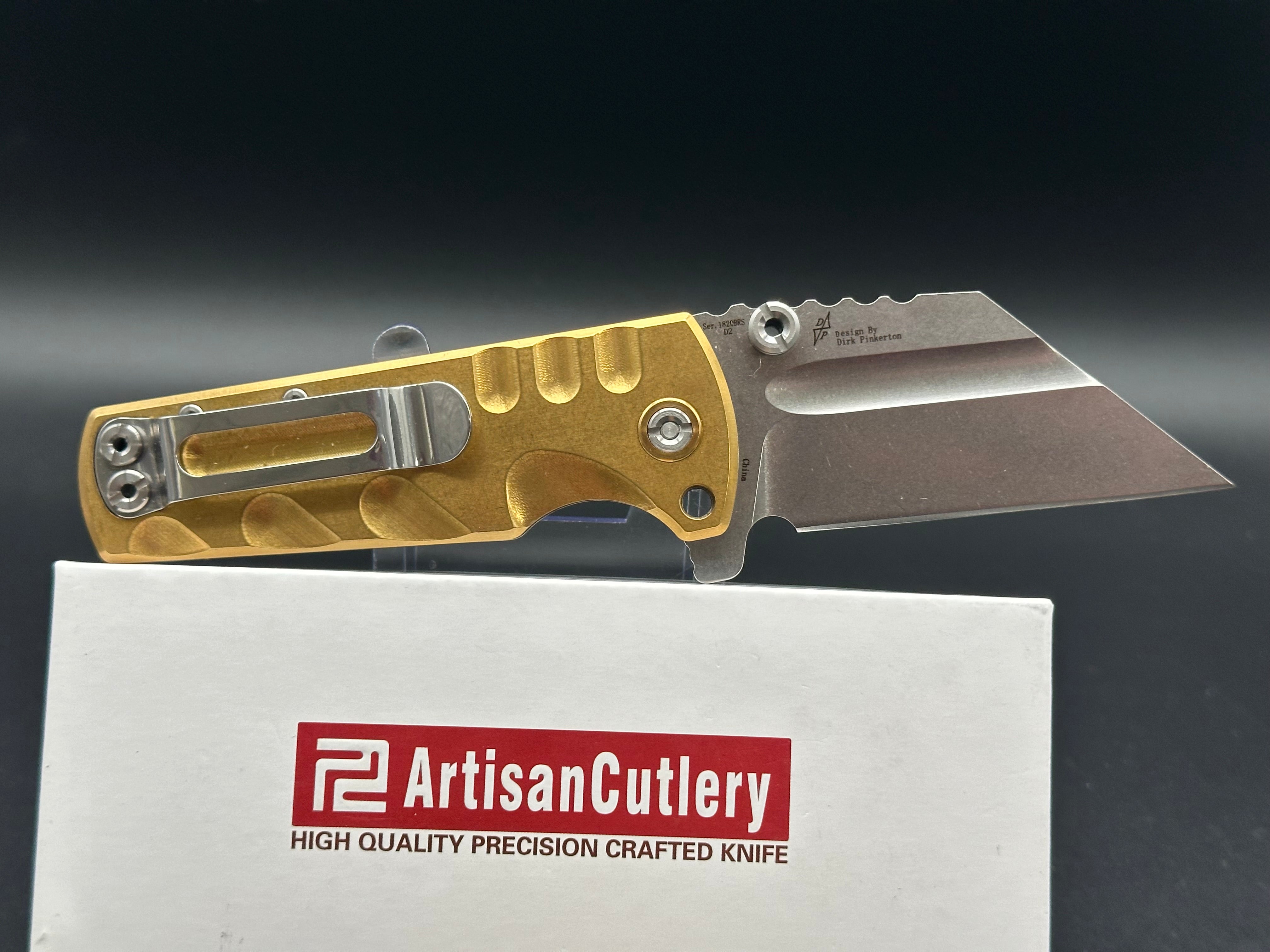 Artisan Cutlery Proponent Mini Brass Pocket Knife - Premium EDC Folding Knife for Outdoor, Camping & Everyday Carry | Perfect for Hiking, Survival & Tactical Use
