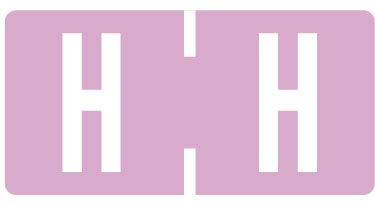 Doctor Stuff TBAV Series File Folder Labels - Alphabet Letter H, 500/Roll for Office Organization