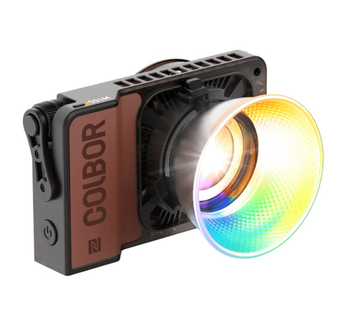 COLBOR W100R Portable RGB LED Monolight - Professional Photography Lighting for Studio, YouTube Videos & Live Streaming - Compact & Powerful Continuous Light for Content Creators