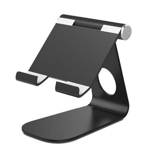 Bakeey™ Aluminum Alloy Multi-Angle Adjustable Anti-Slip Tablet Stand Holder for iPad, iPhone, Smartphones - Perfect for Home Office, Study & Watching Videos