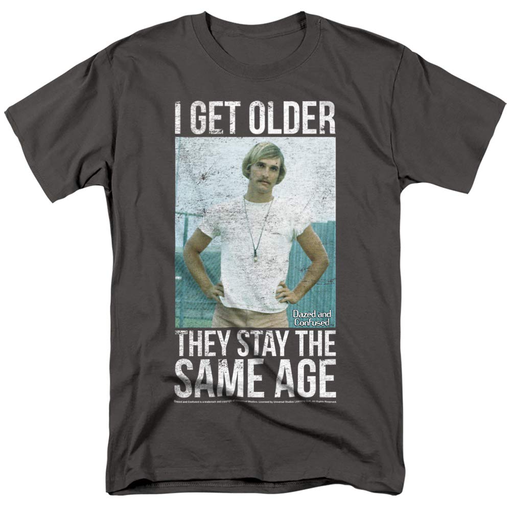 Dazed and Confused I Get Older Unisex Adult T-Shirt | Vintage Rock Band Tee for Men & Women | Casual Wear, Concerts, and Everyday Outfits