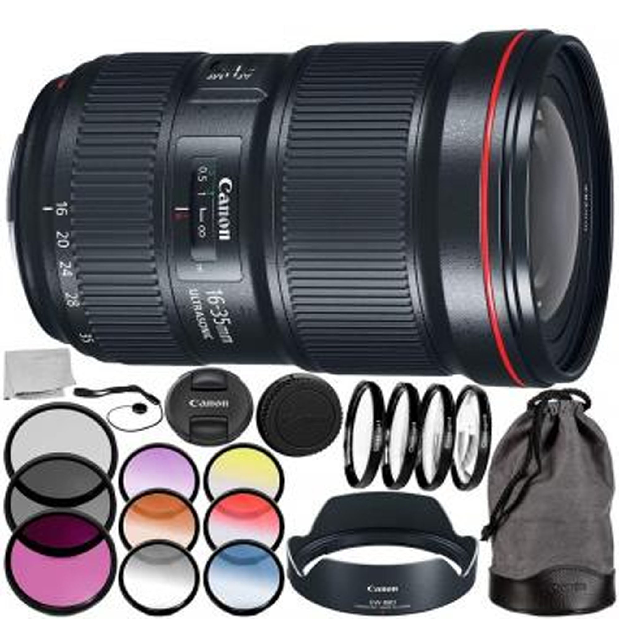 Canon EF 16-35mm f/2.8L III USM Ultra Wide Zoom Lens with 15pc Professional Accessory Kit - Perfect for Landscape, Architecture & Wedding Photography