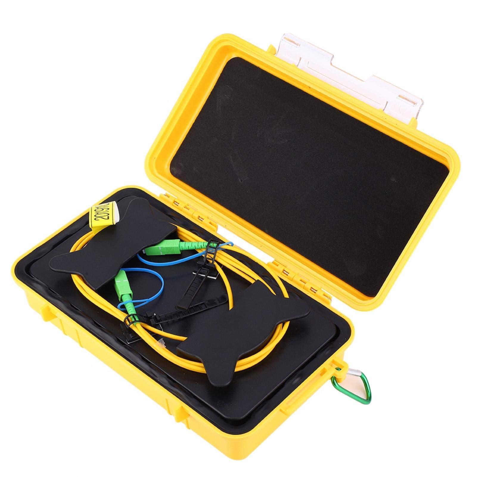 Professional OTDR Fiber Optic Tester with SC/APC-SC/APC 2km Launch Cable - Dead Zone Eliminator for Optical Fiber Network Testing | Perfect for Telecom Engineers & Field Technicians