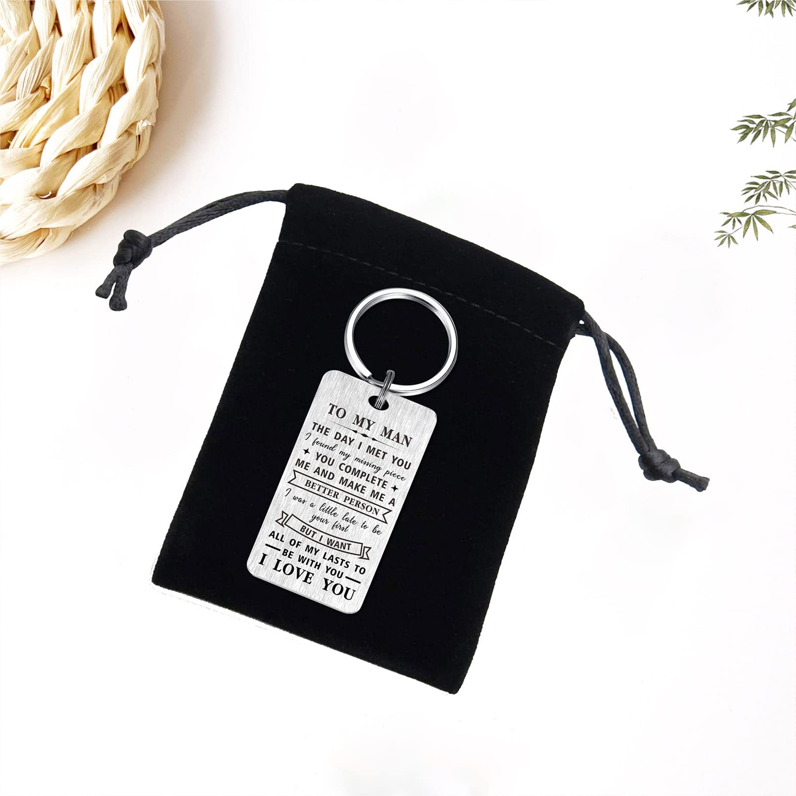 I Love You Keychain Gift for Him - Anniversary & Father's Day Present