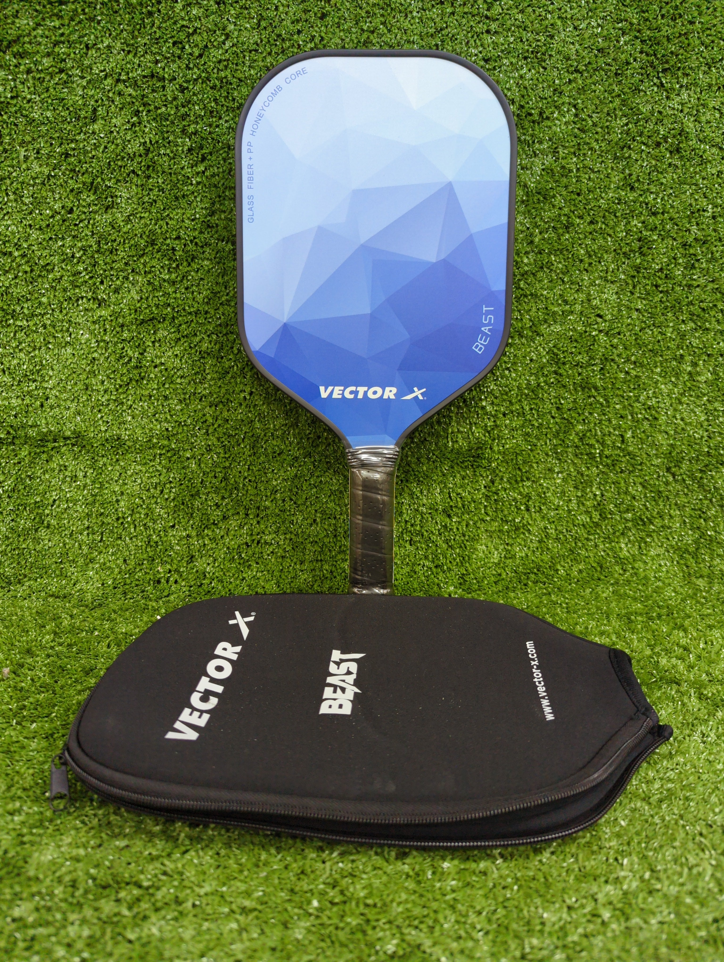 Premium Vector Beast Pickleball Paddle - Carbon Fiber Face with Comfort Grip - Perfect for Competitive Play & Recreational Games
